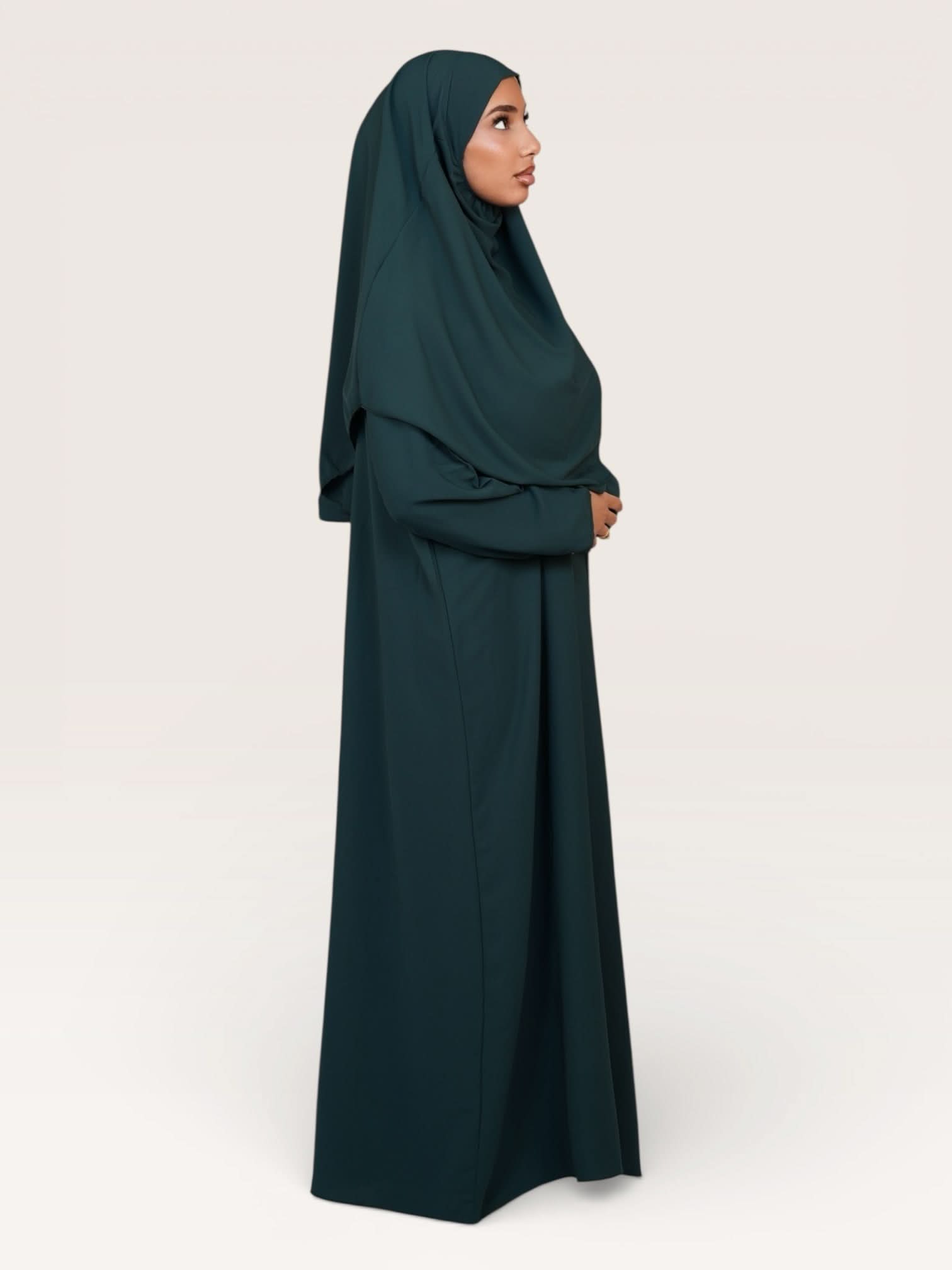 prayer dress medina - royal green - Losyana.Shop