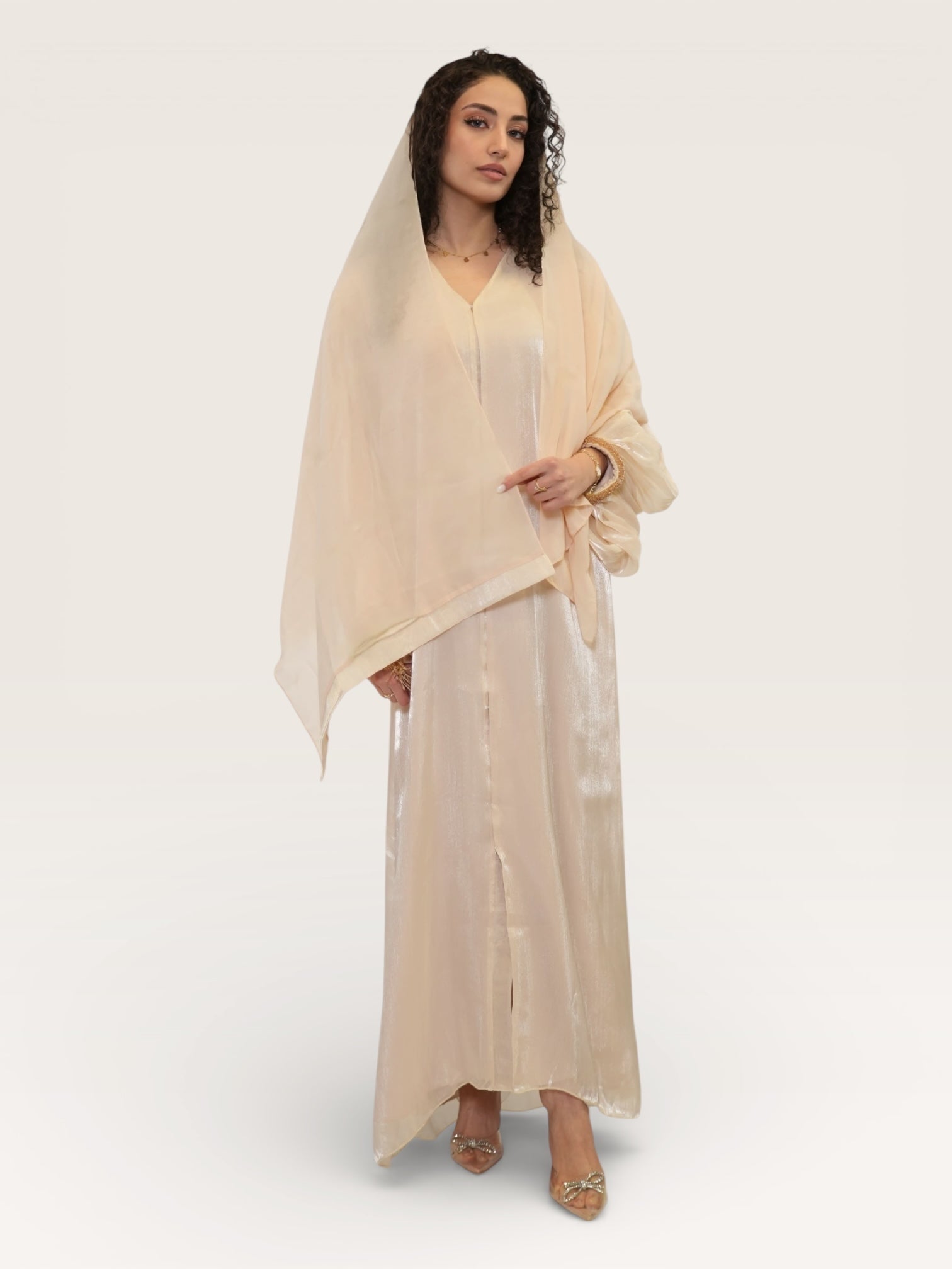 Abaya glamour - beige