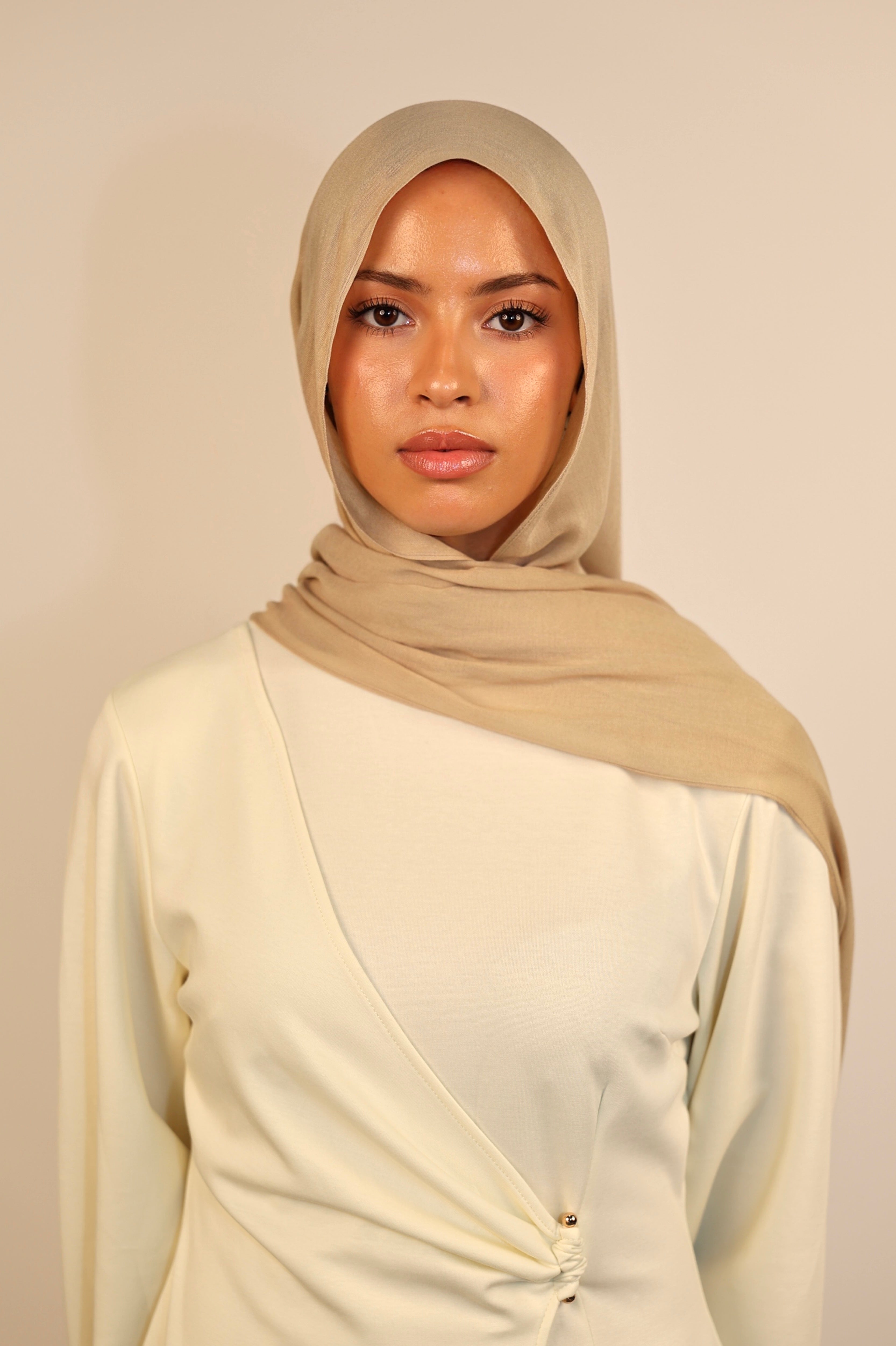 Lightweight Modal Hijab - Beige