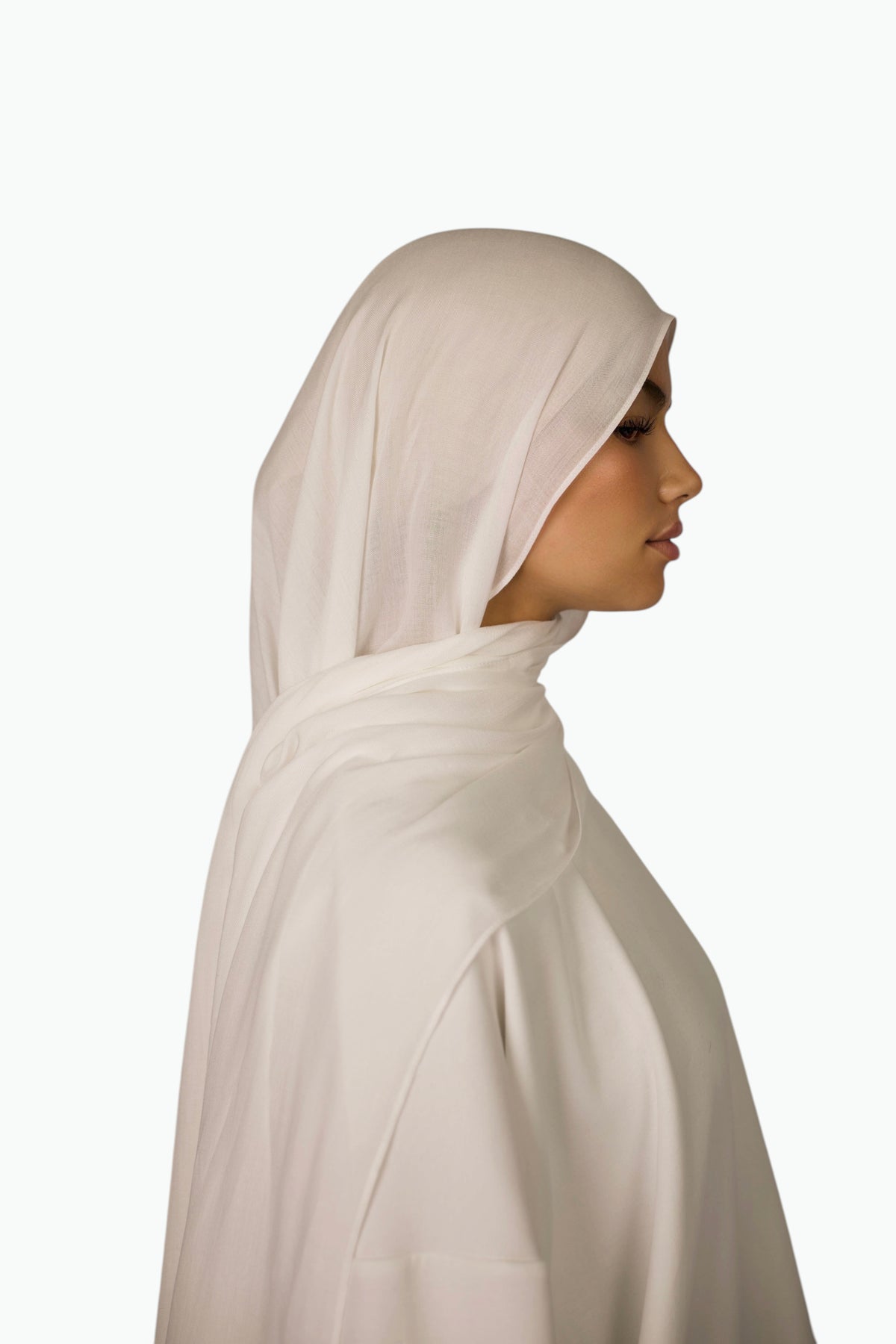 Lightweight Modal Hijab - White