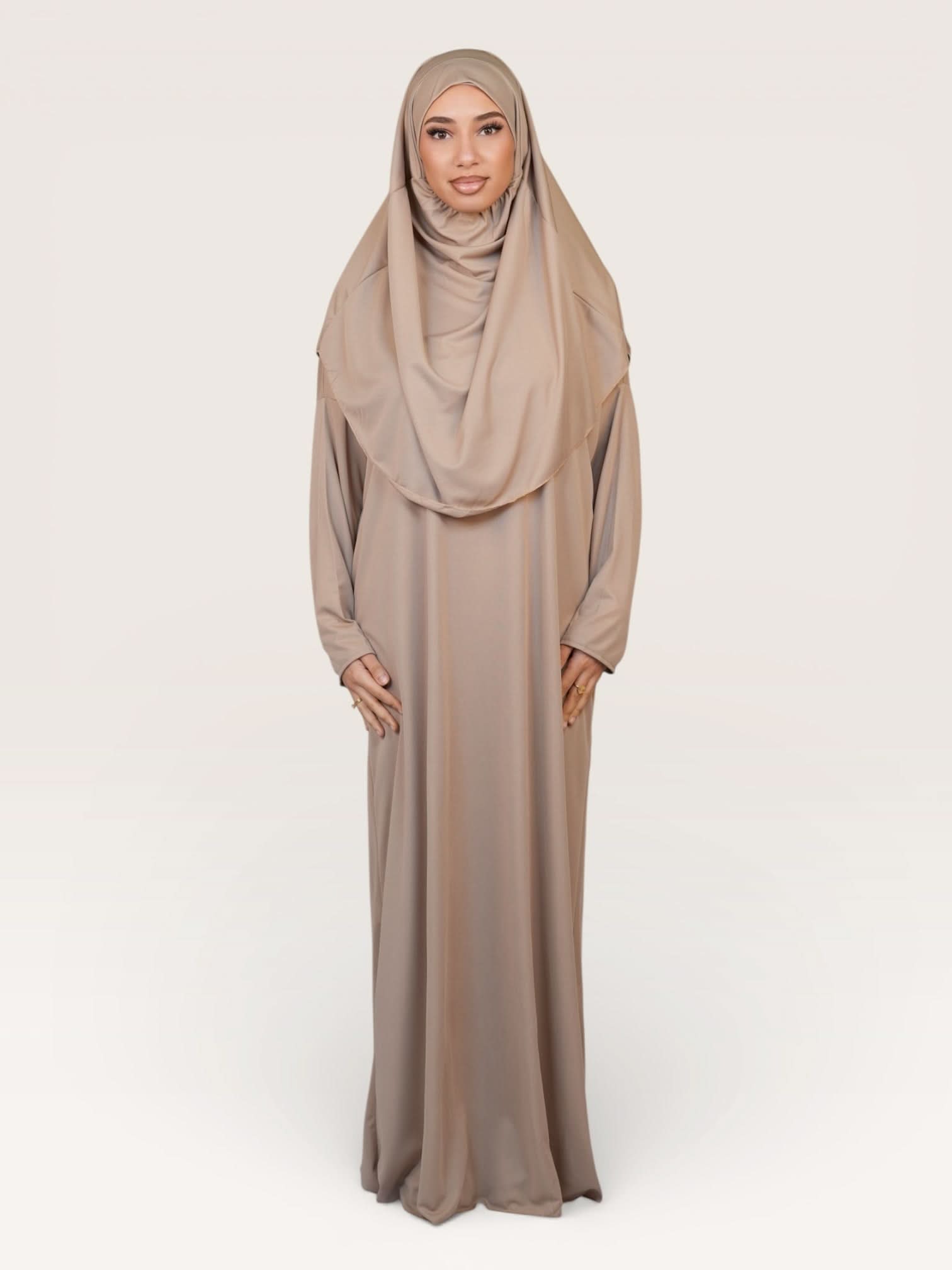 prayer dress medina - beige - Losyana.Shop