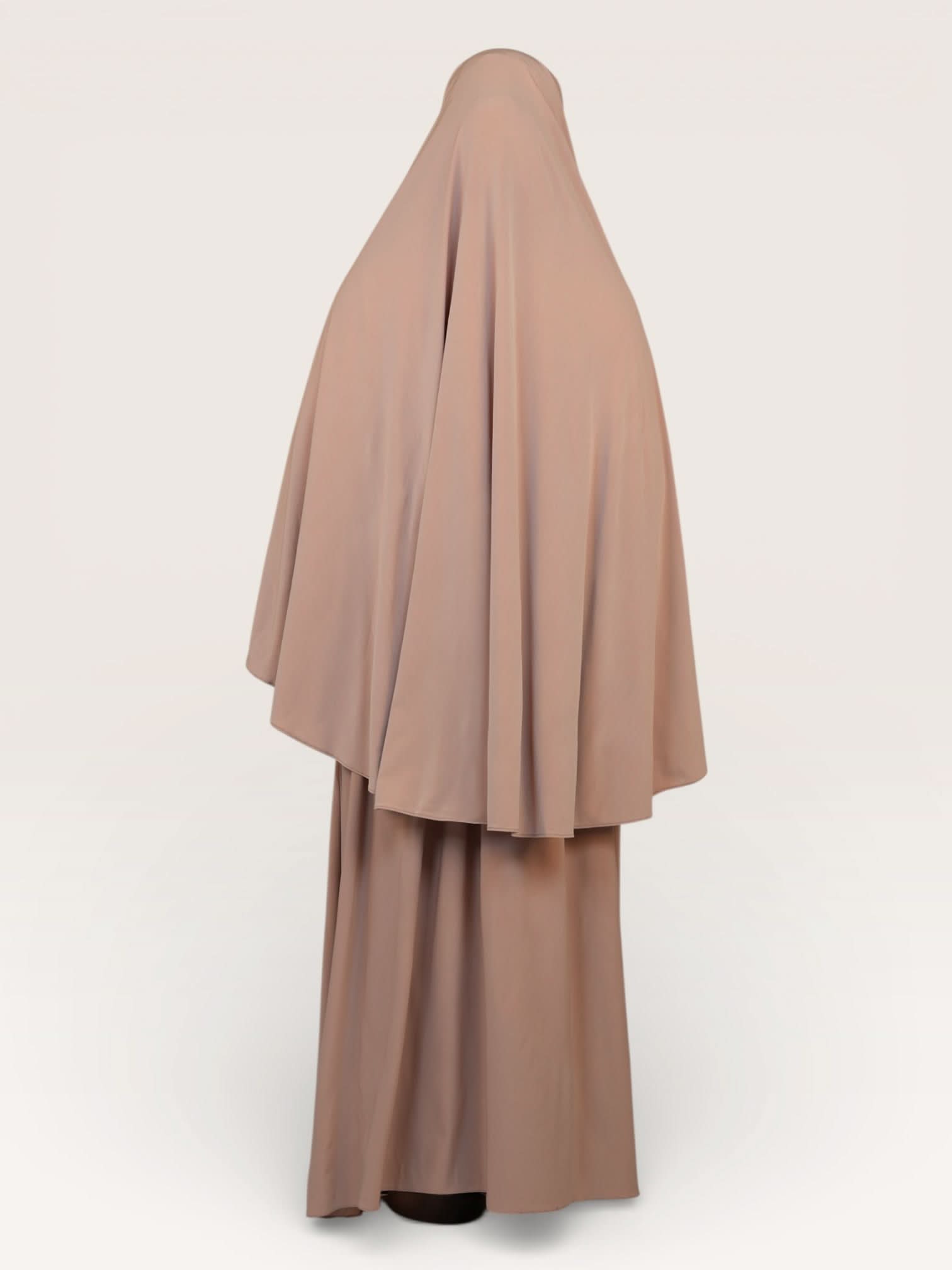 premium khimar set - beige - Losyana.Shop