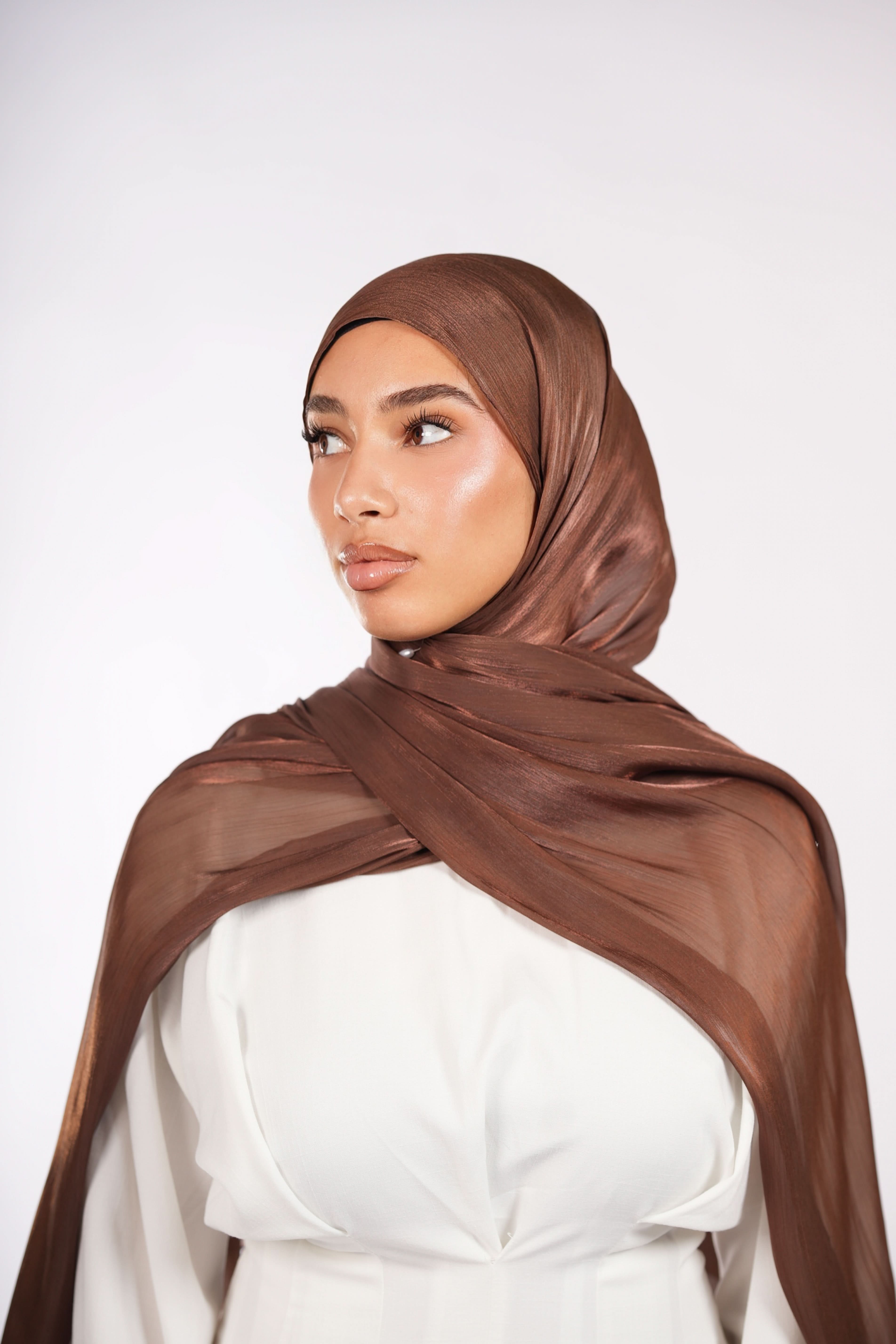 Organza Hijab - Brownie - Losyana.Shop