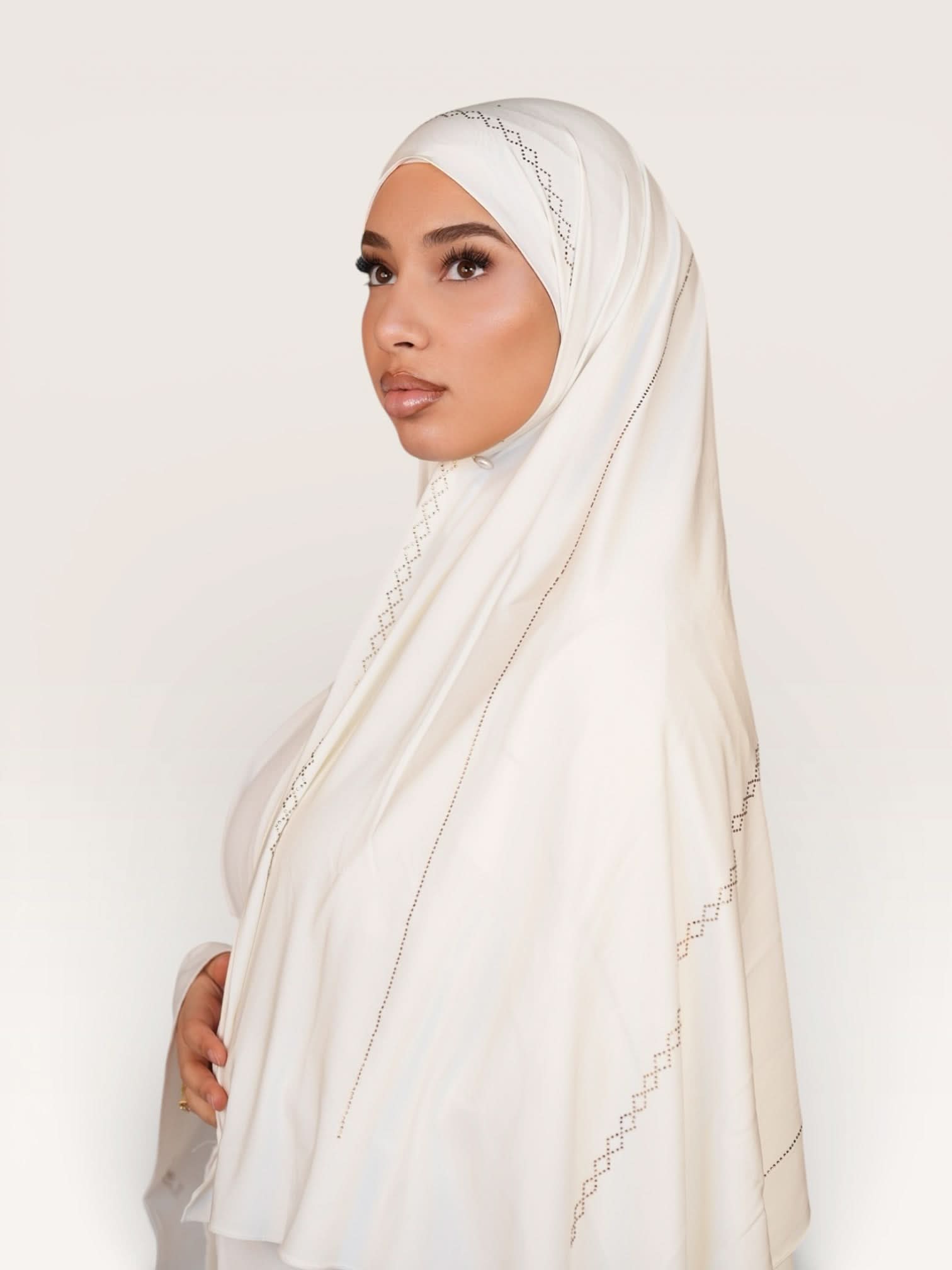 Diamond Satin premium Jersey - white