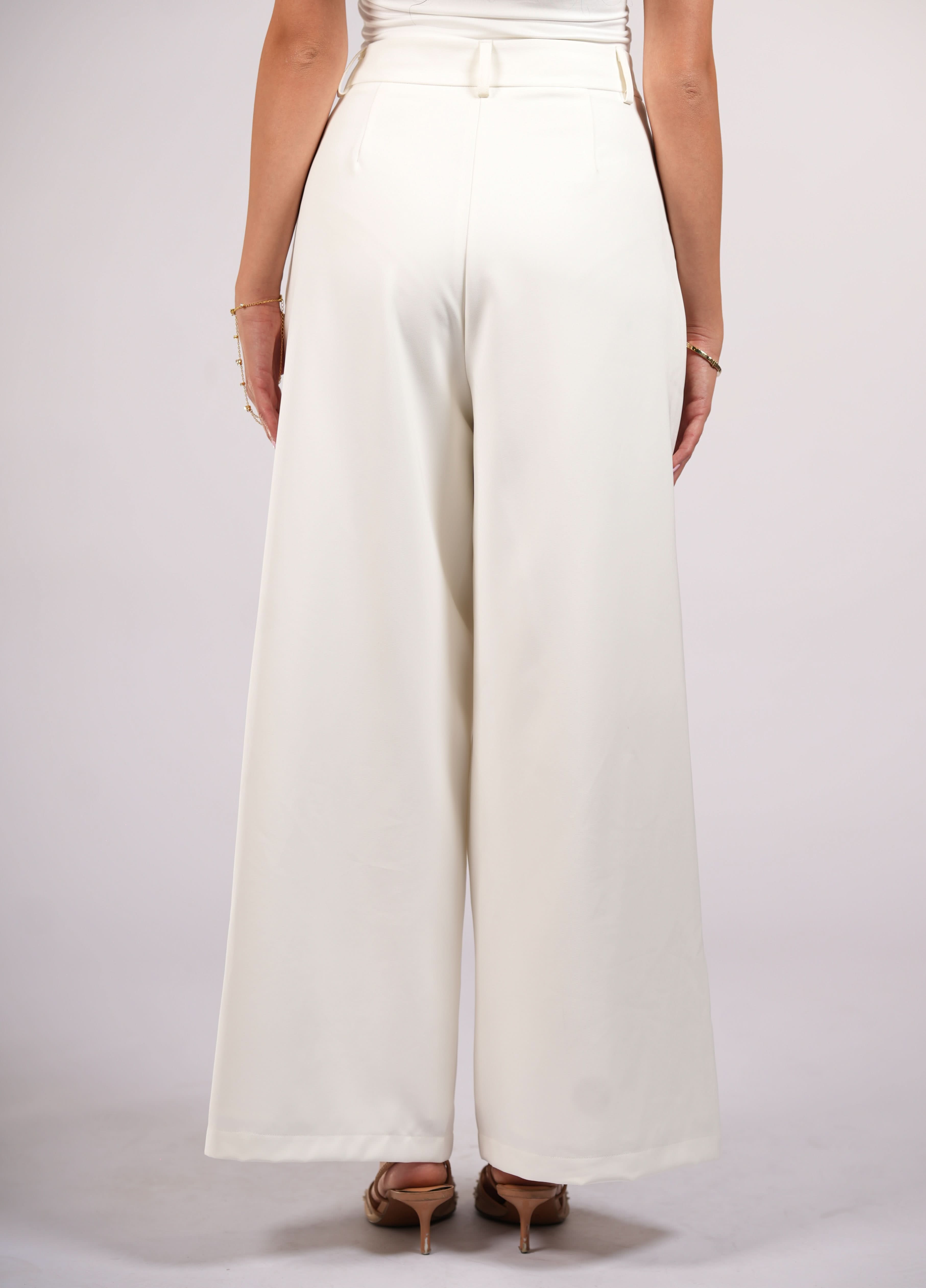 the palais pants - white - Losyana.Shop