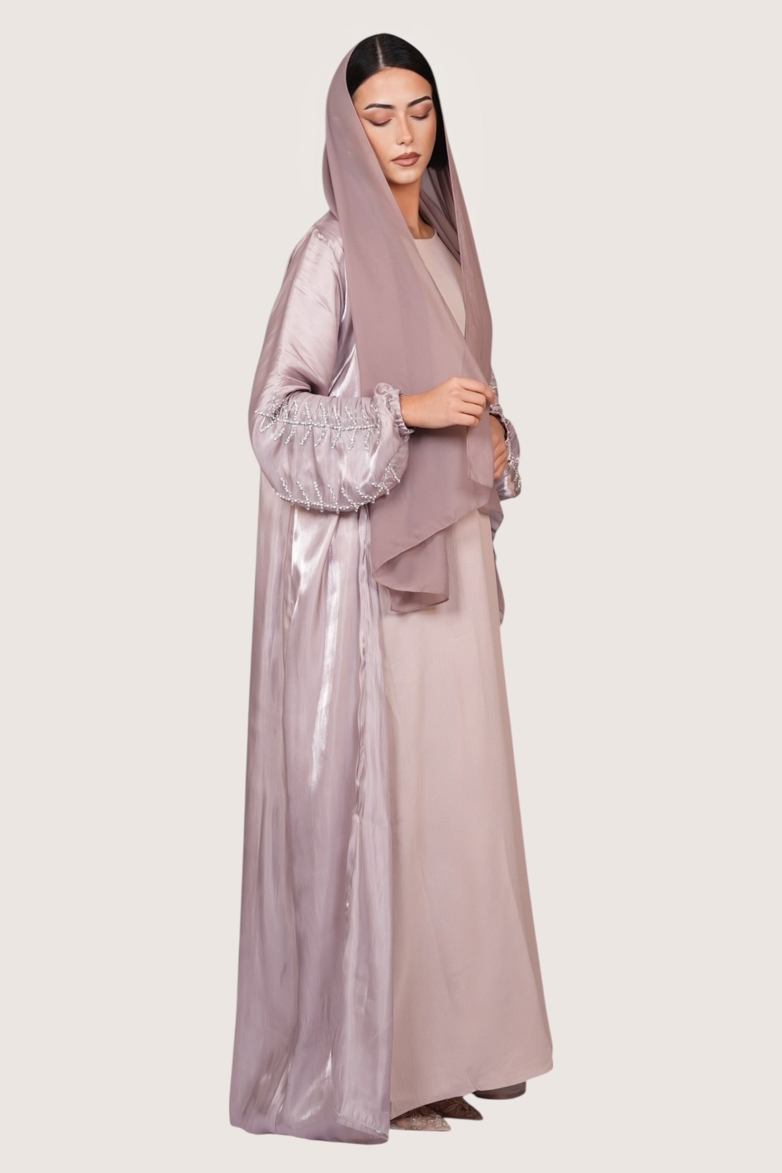 Pearl Abaya - rose