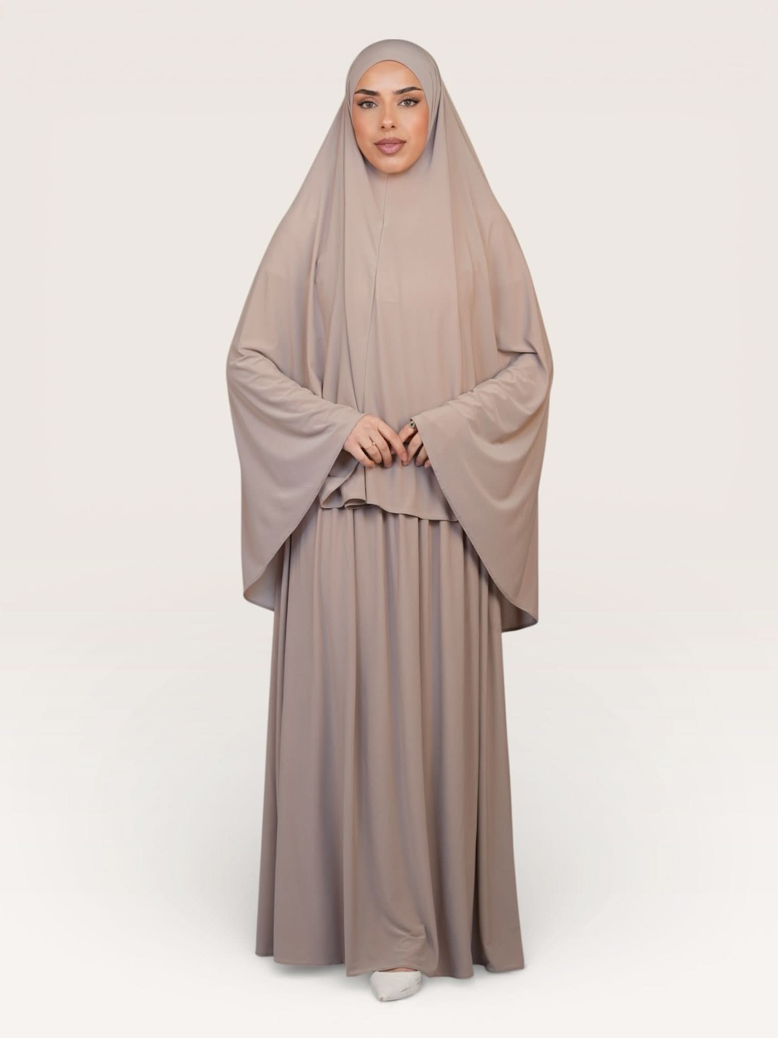 premium khimar set - beige