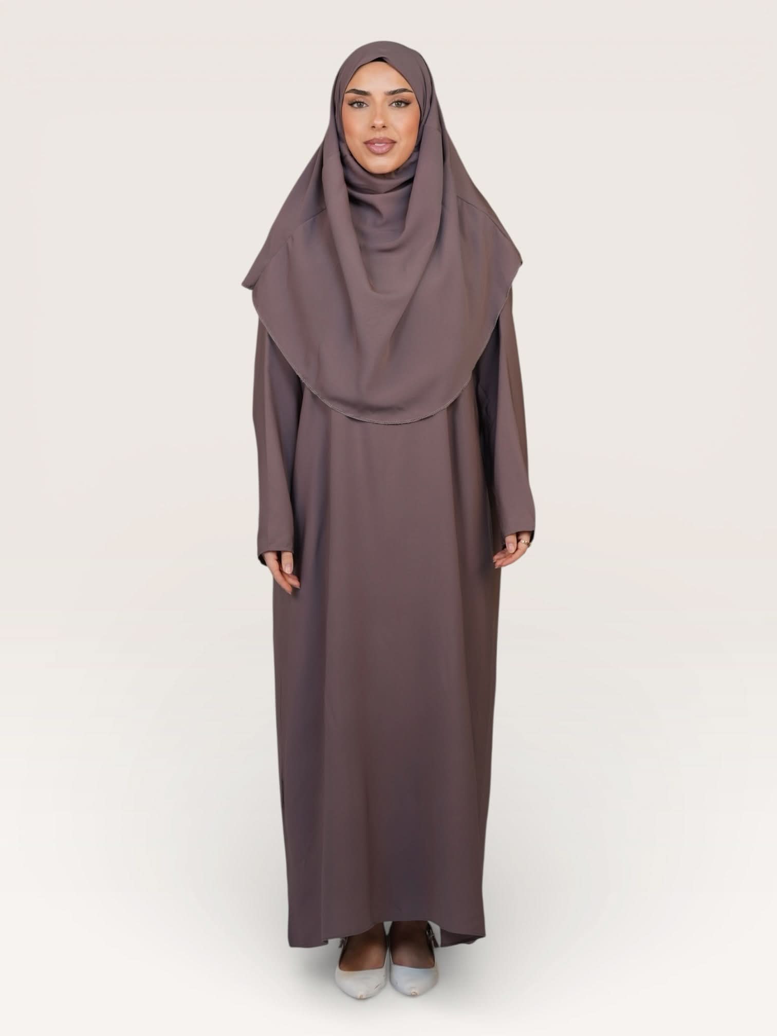 prayer dress medina - mocca - Losyana.Shop