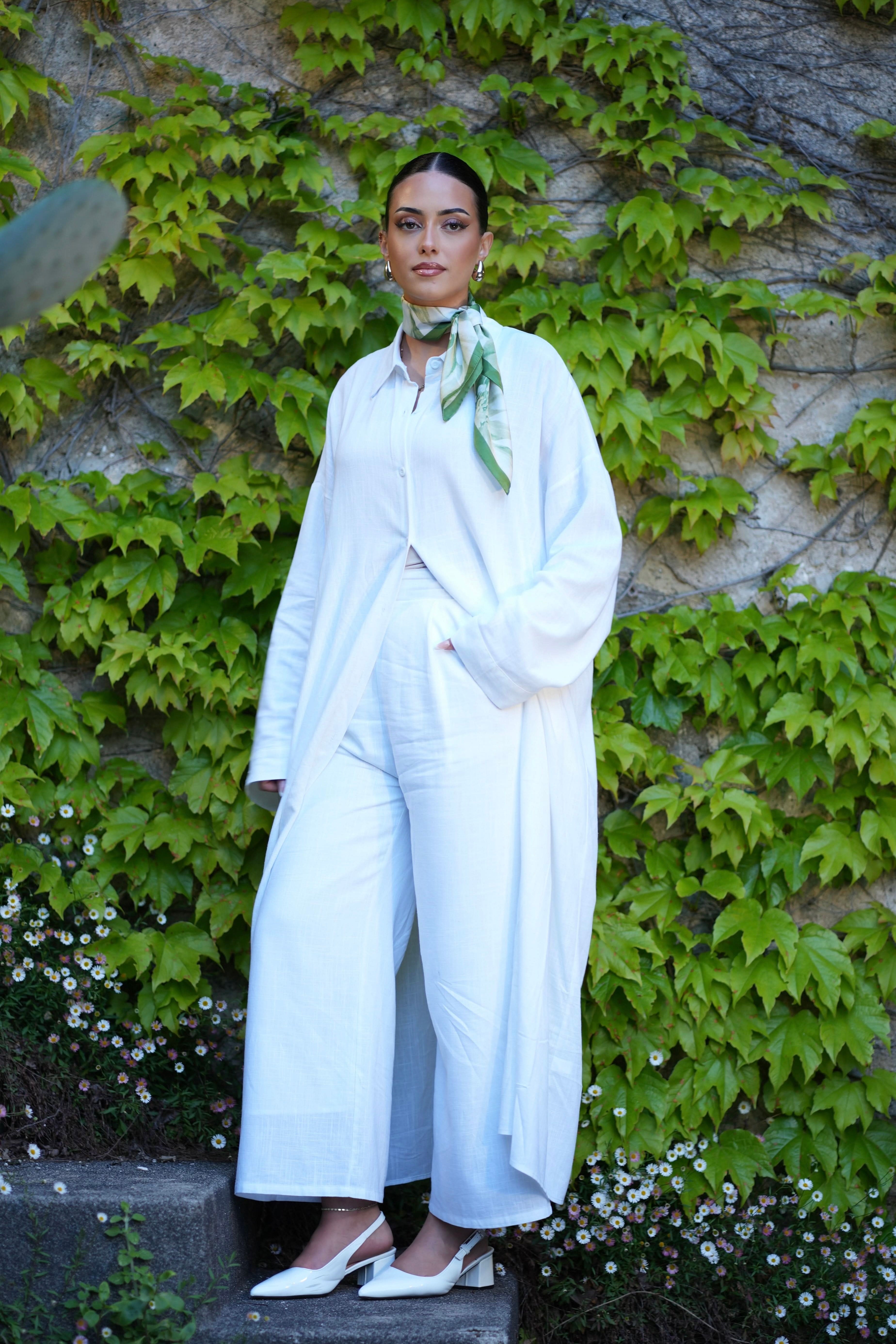 Palma Linen Set - white