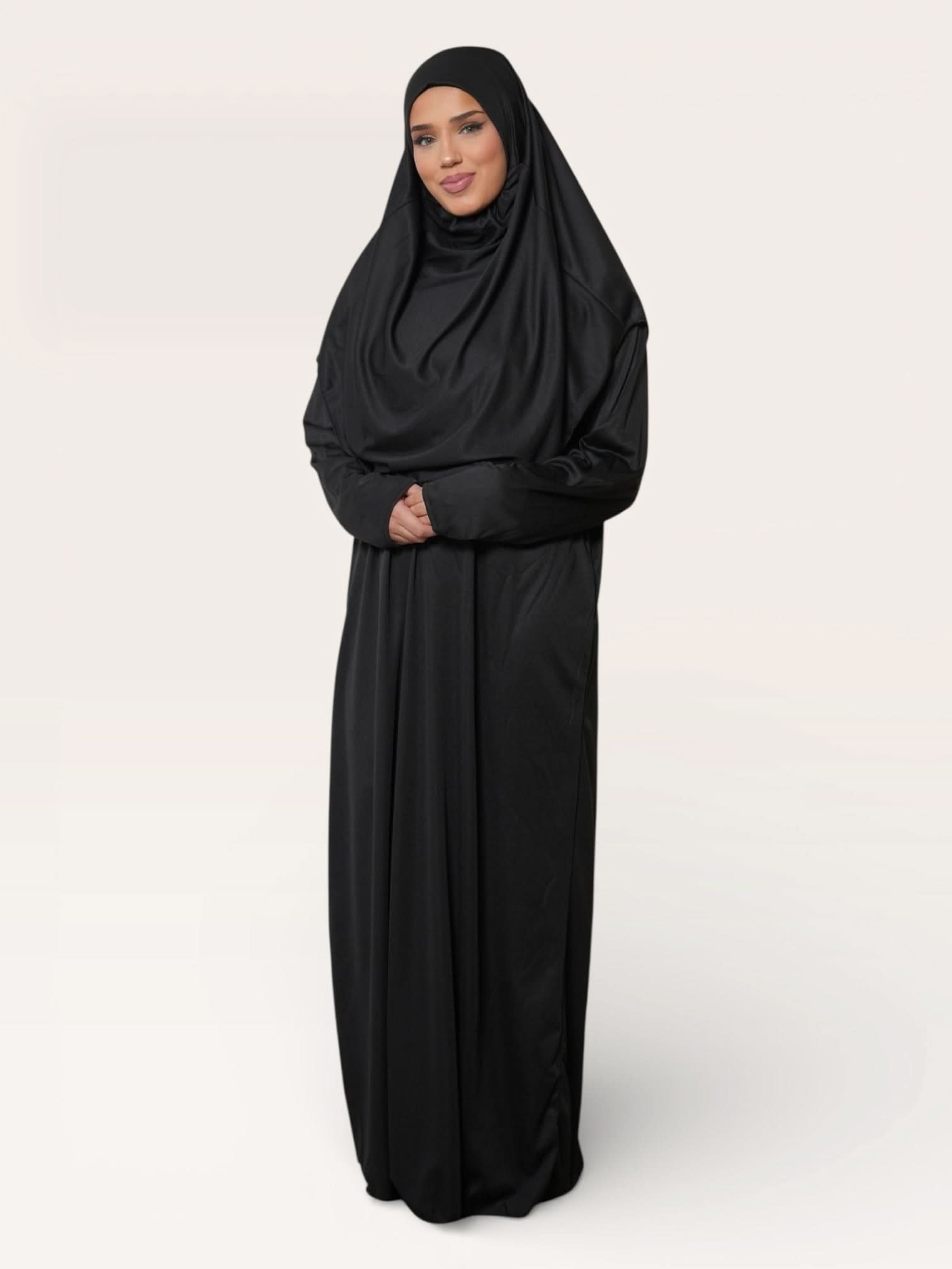 prayer dress jersey - black - Losyana.Shop