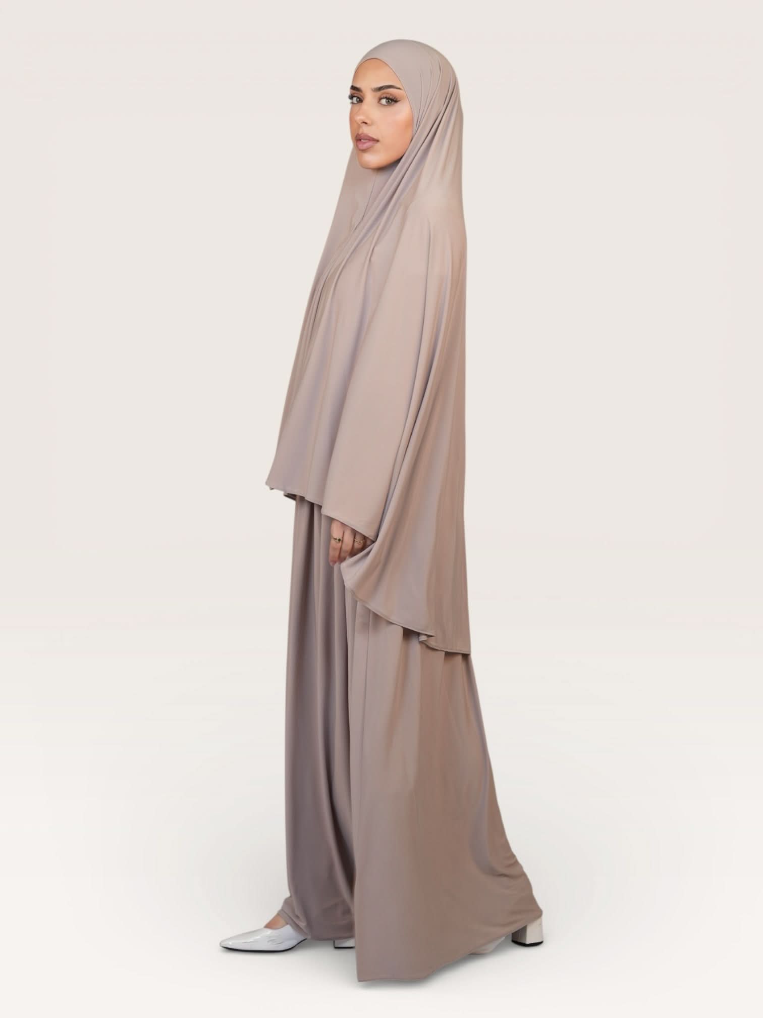premium khimar set - beige