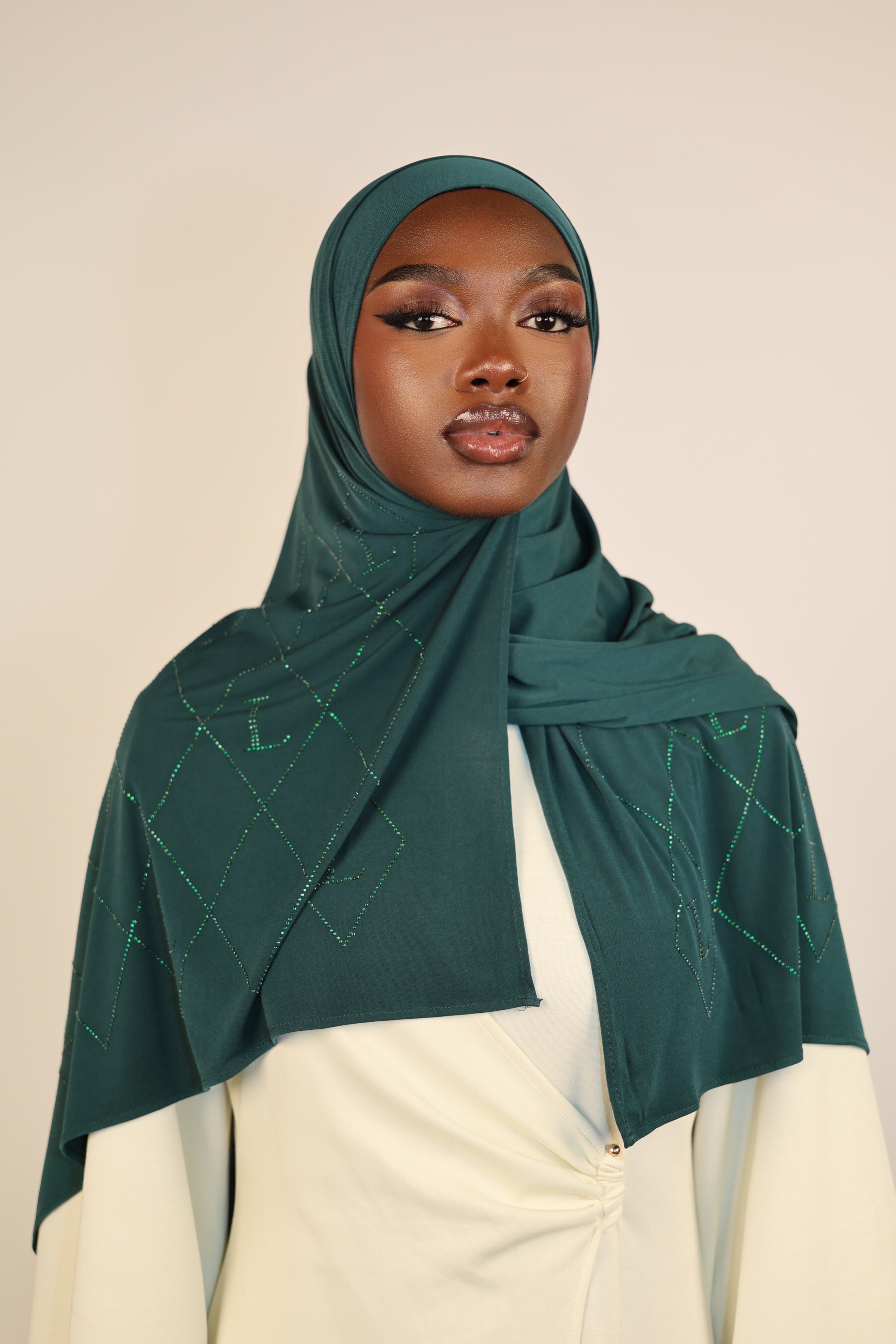 Premium Jersey Strass “L” - royal green