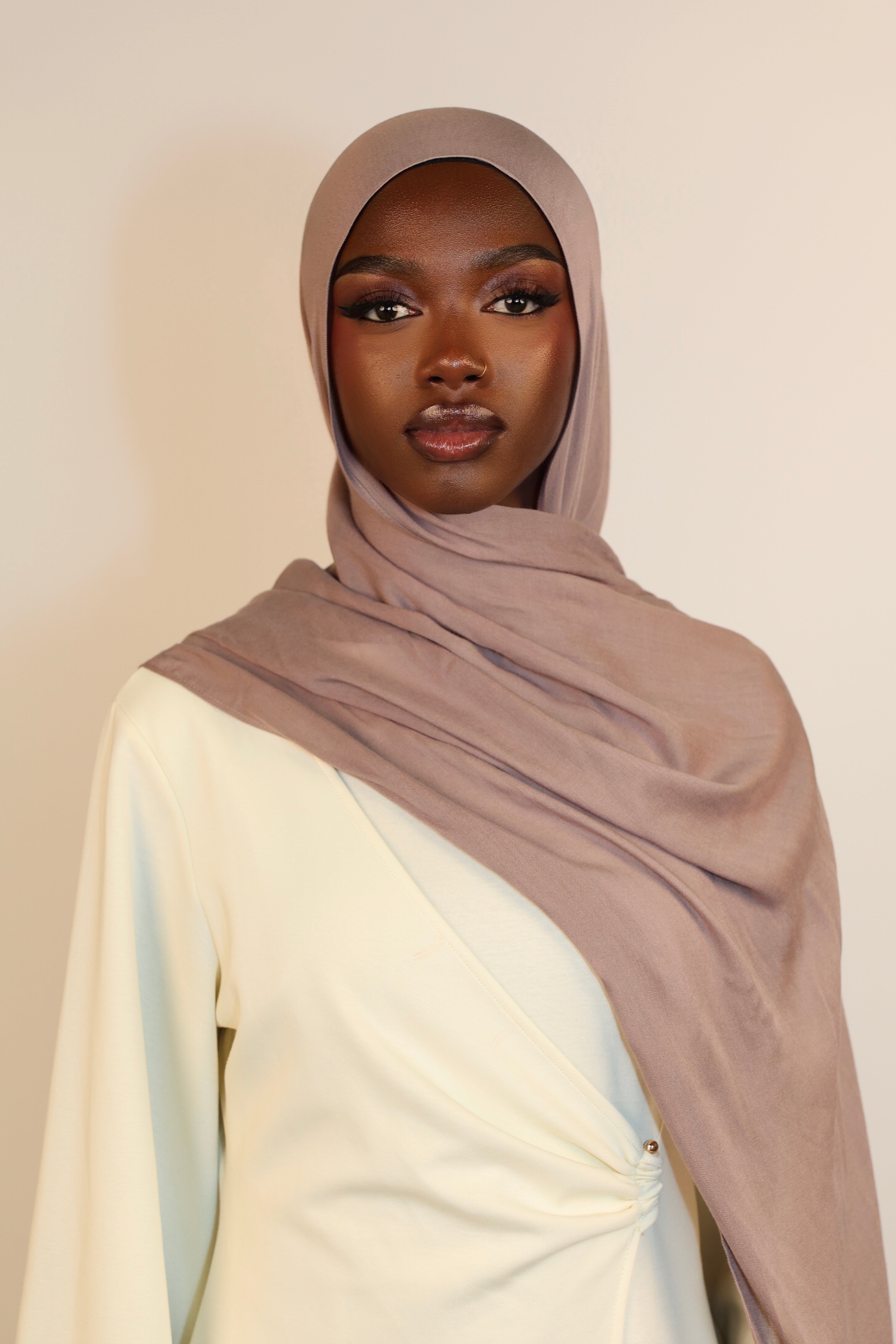 Lightweight Modal Hijab - Taupe Gray