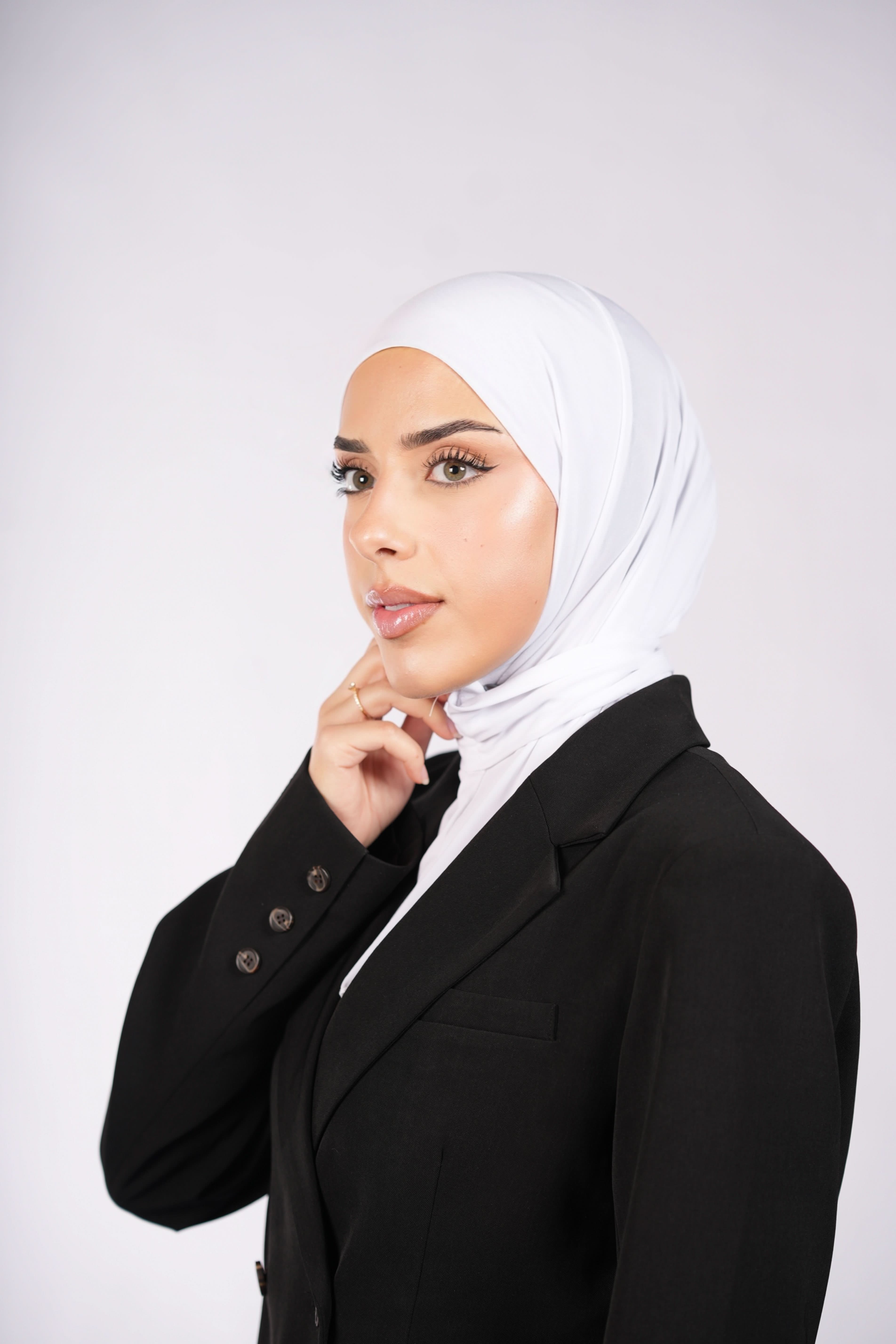 Instant Hijab - cold white