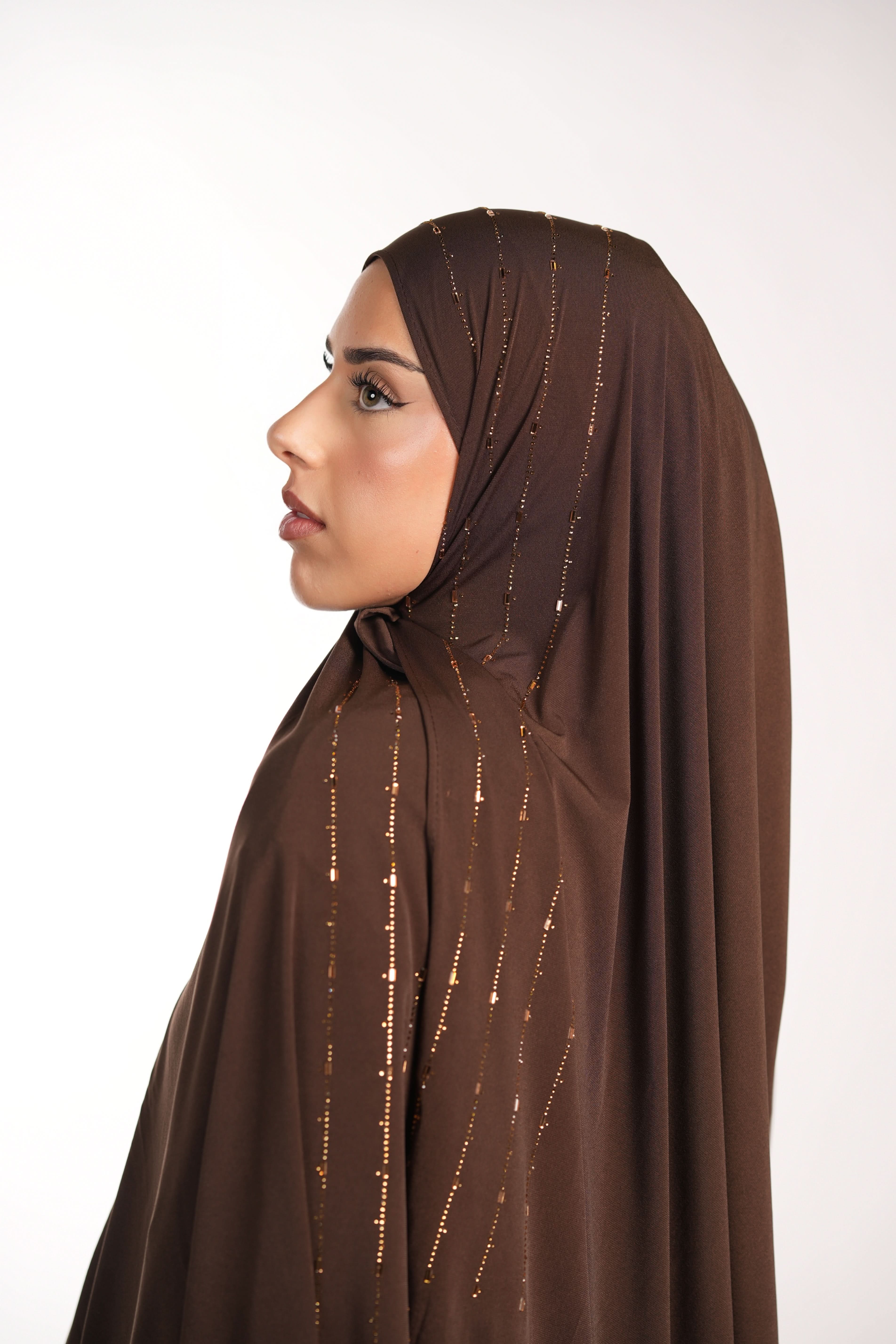 Premium Jersey Strass - brown sugar - Losyana.Shop