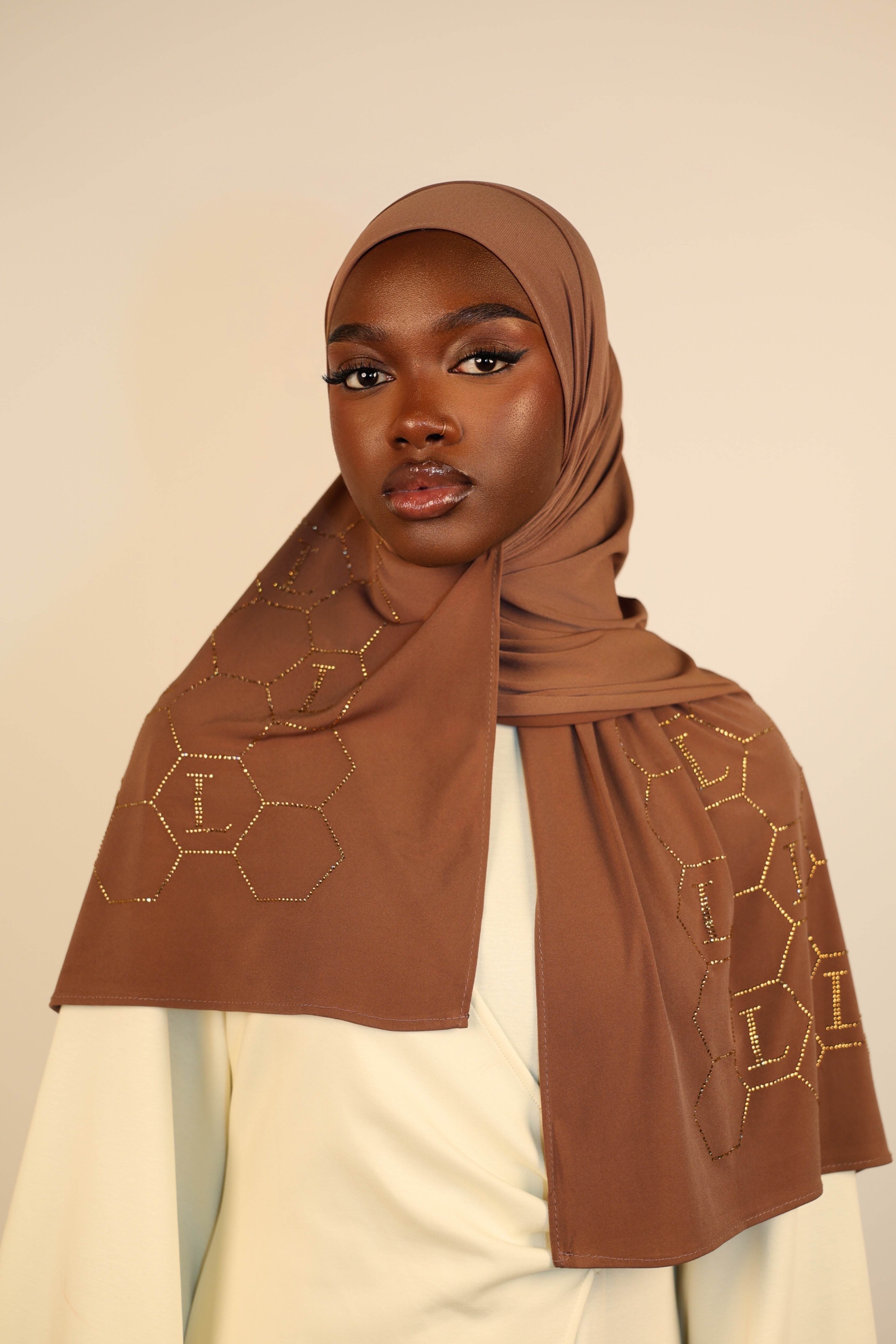 Premium Jersey Strass “L” - sahara