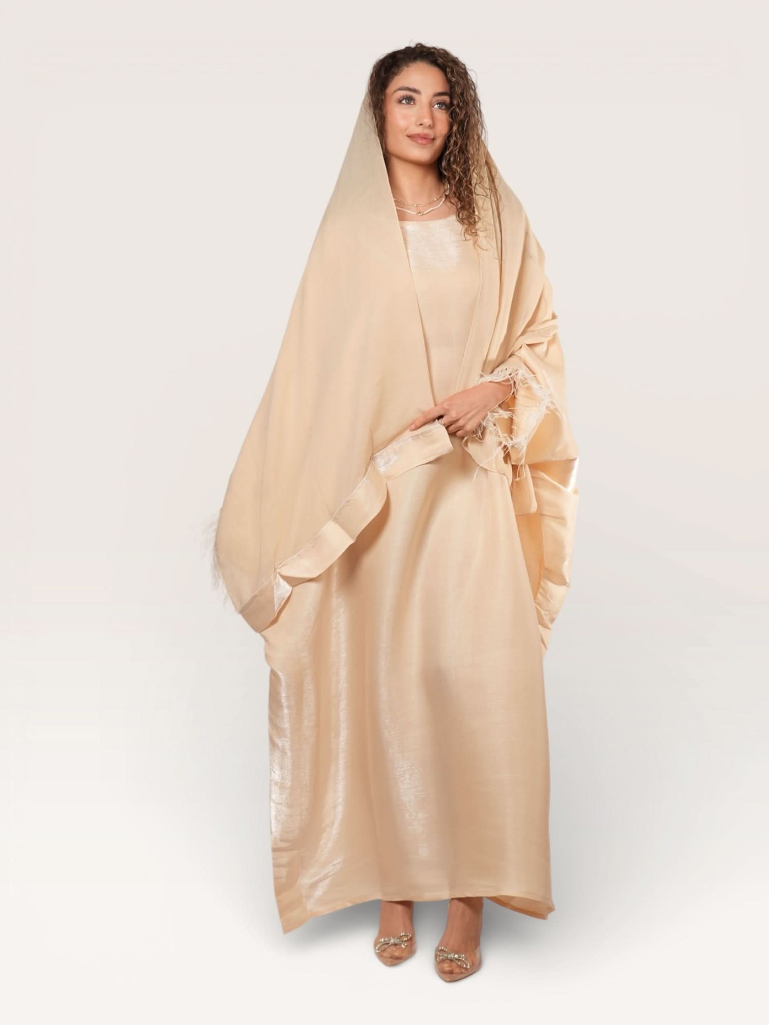 Farasha abaya - beige - Losyana.Shop