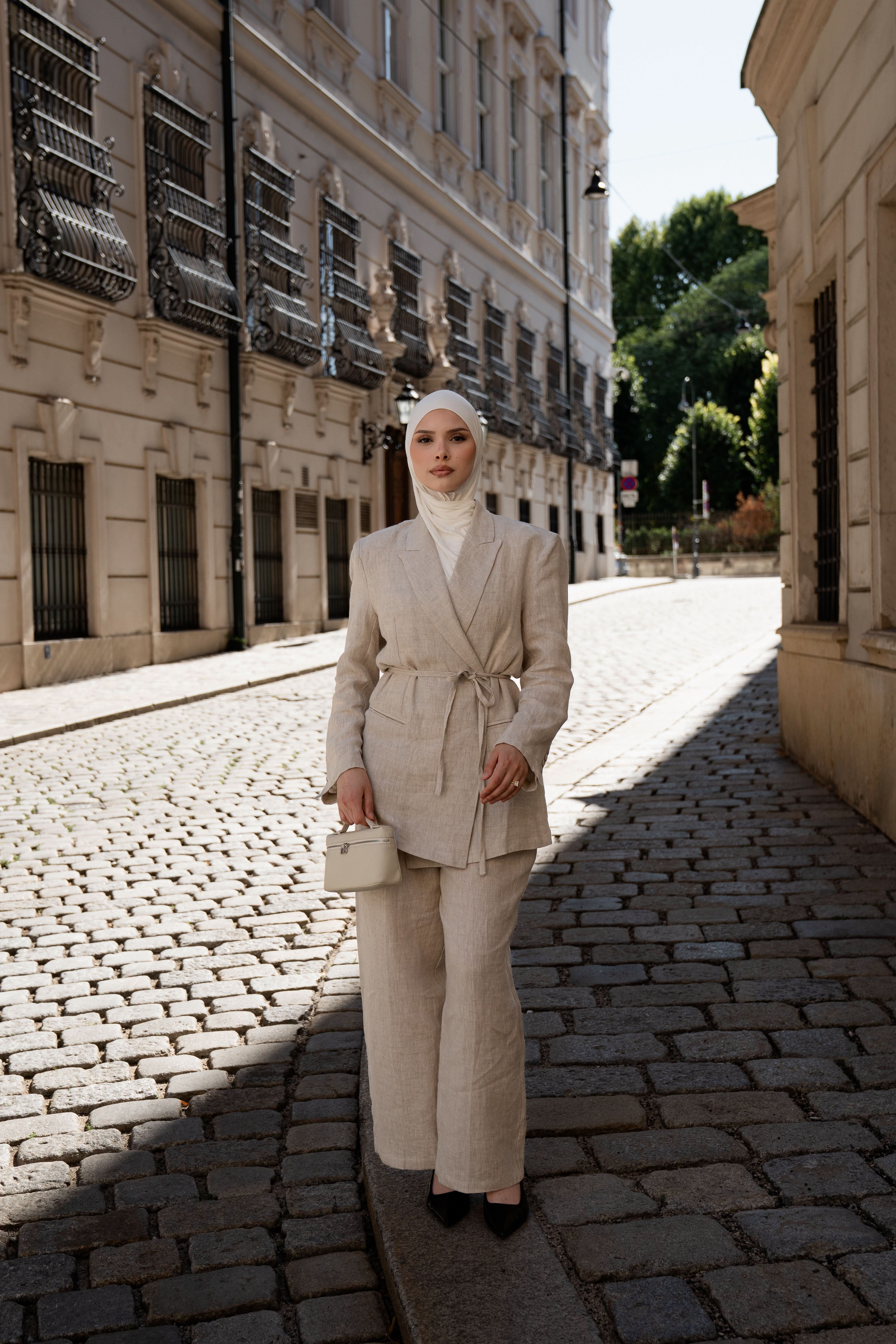 the premium linen blazer - Losyana.Shop