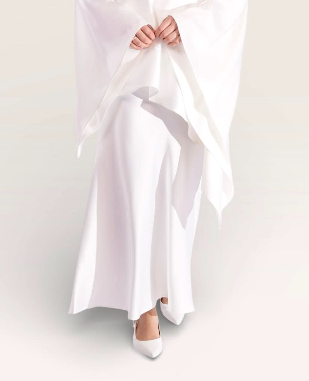 silk muse skirt - white - Losyana.Shop