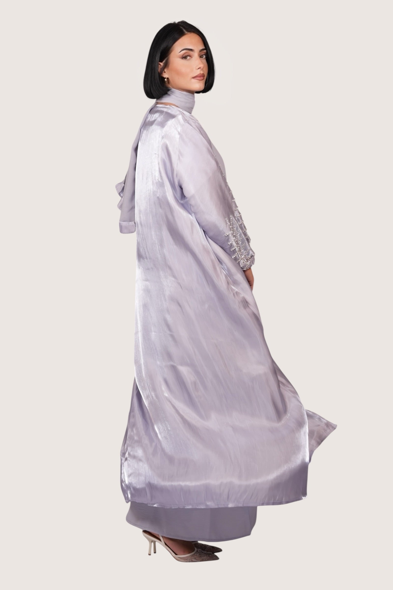 Pearl Abaya - lavender