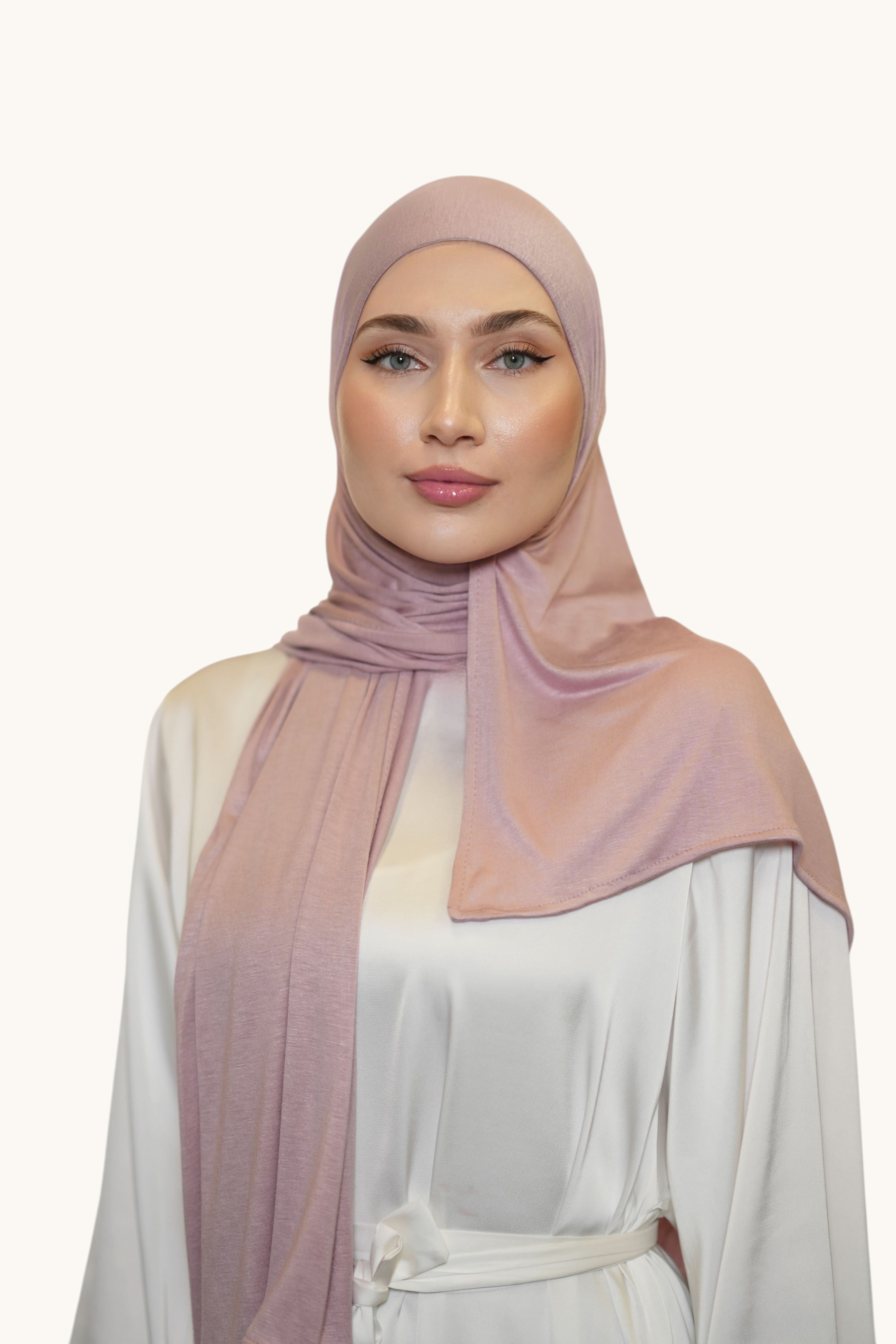 Rosa Losyana.Shop Hijab Vela Jersey, weicher Stoff, stilvoller Kopftuch, für modischen Hijab-Look.