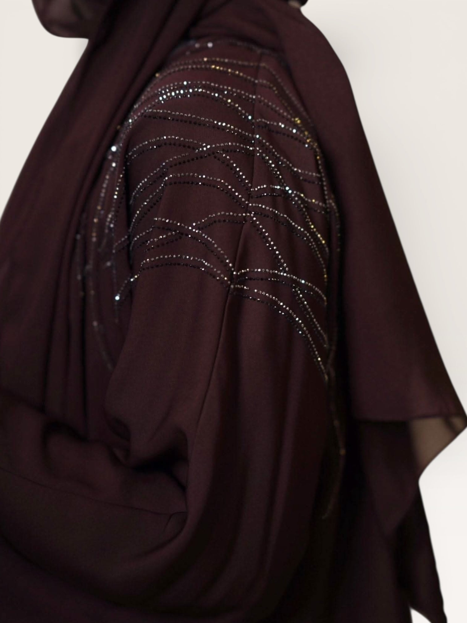 Emirate abaya - espresso - Losyana.Shop