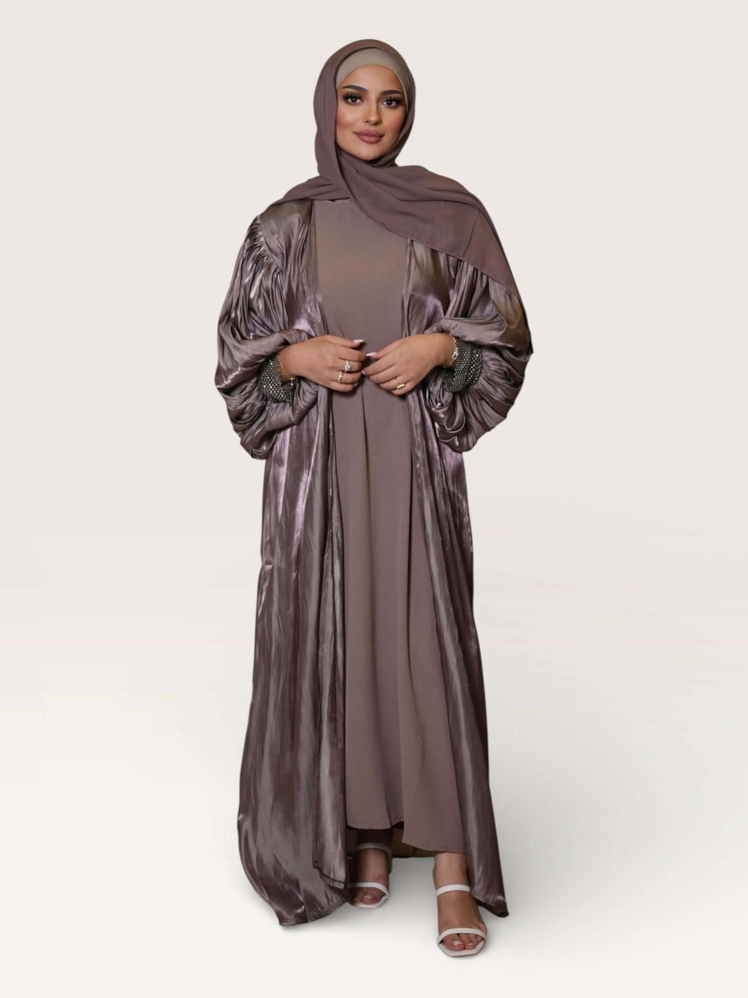 Abaya de Dubaï - marron moka