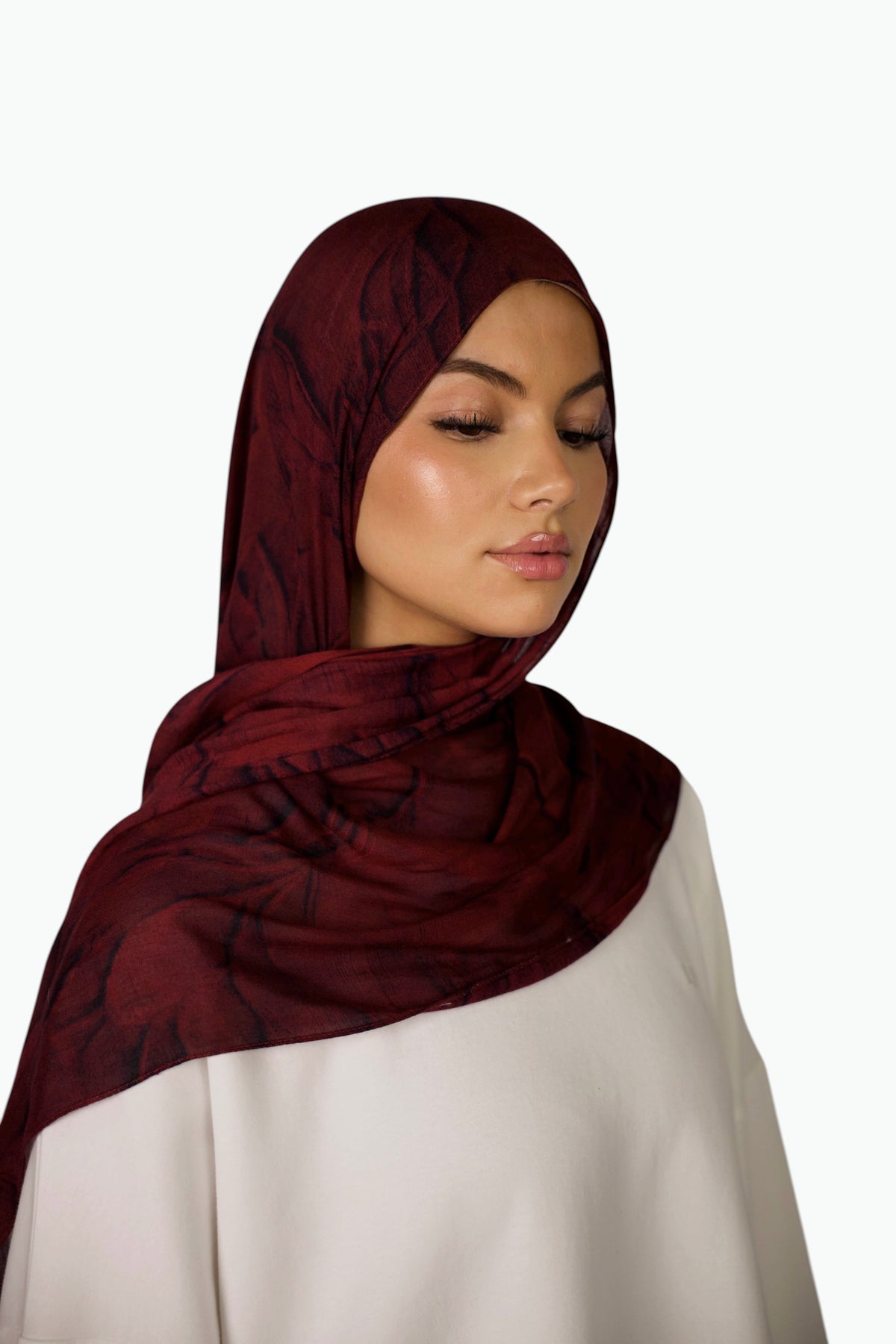 Lightweight Modal Hijab - Rouge