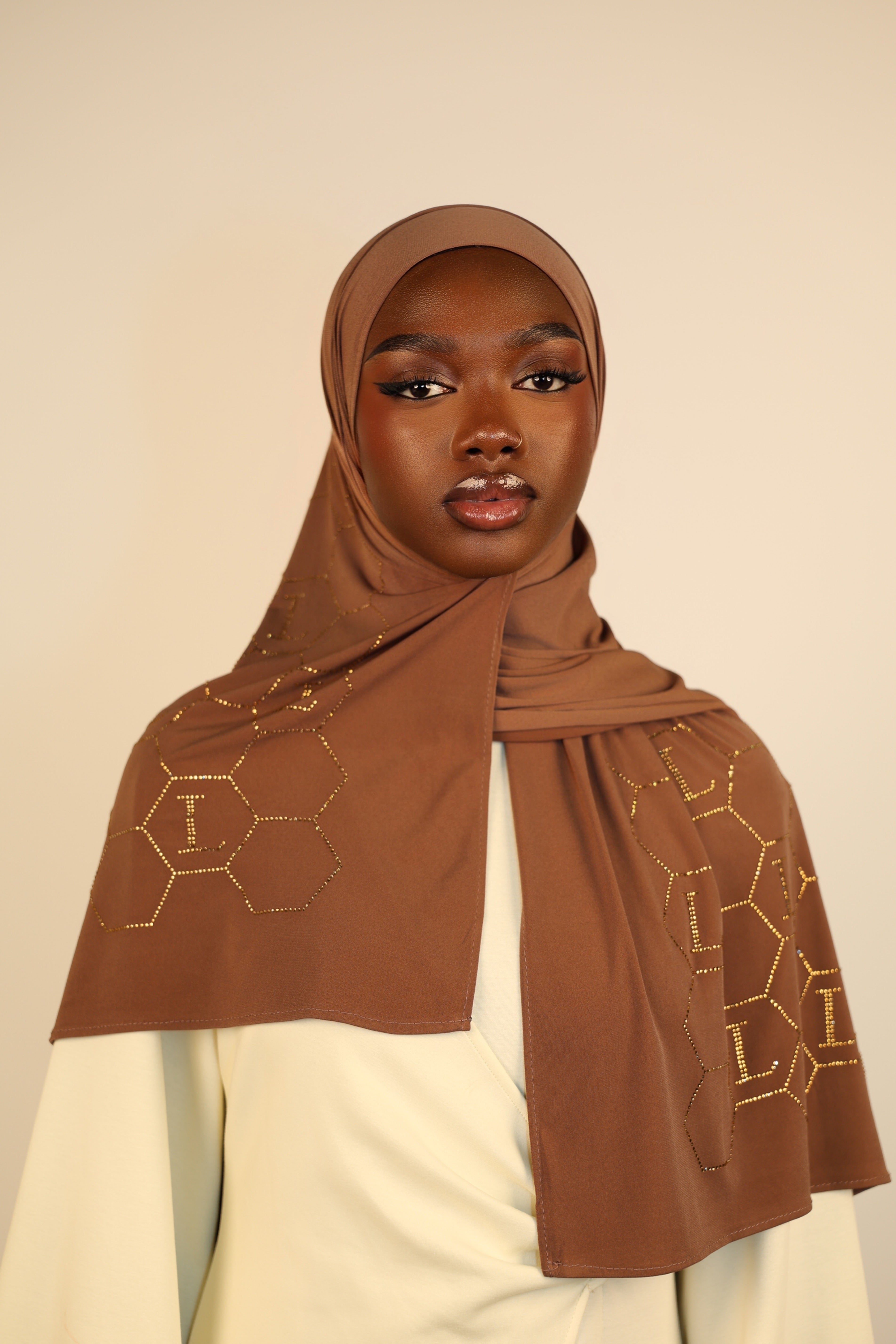 Premium Jersey Strass “L” - sahara