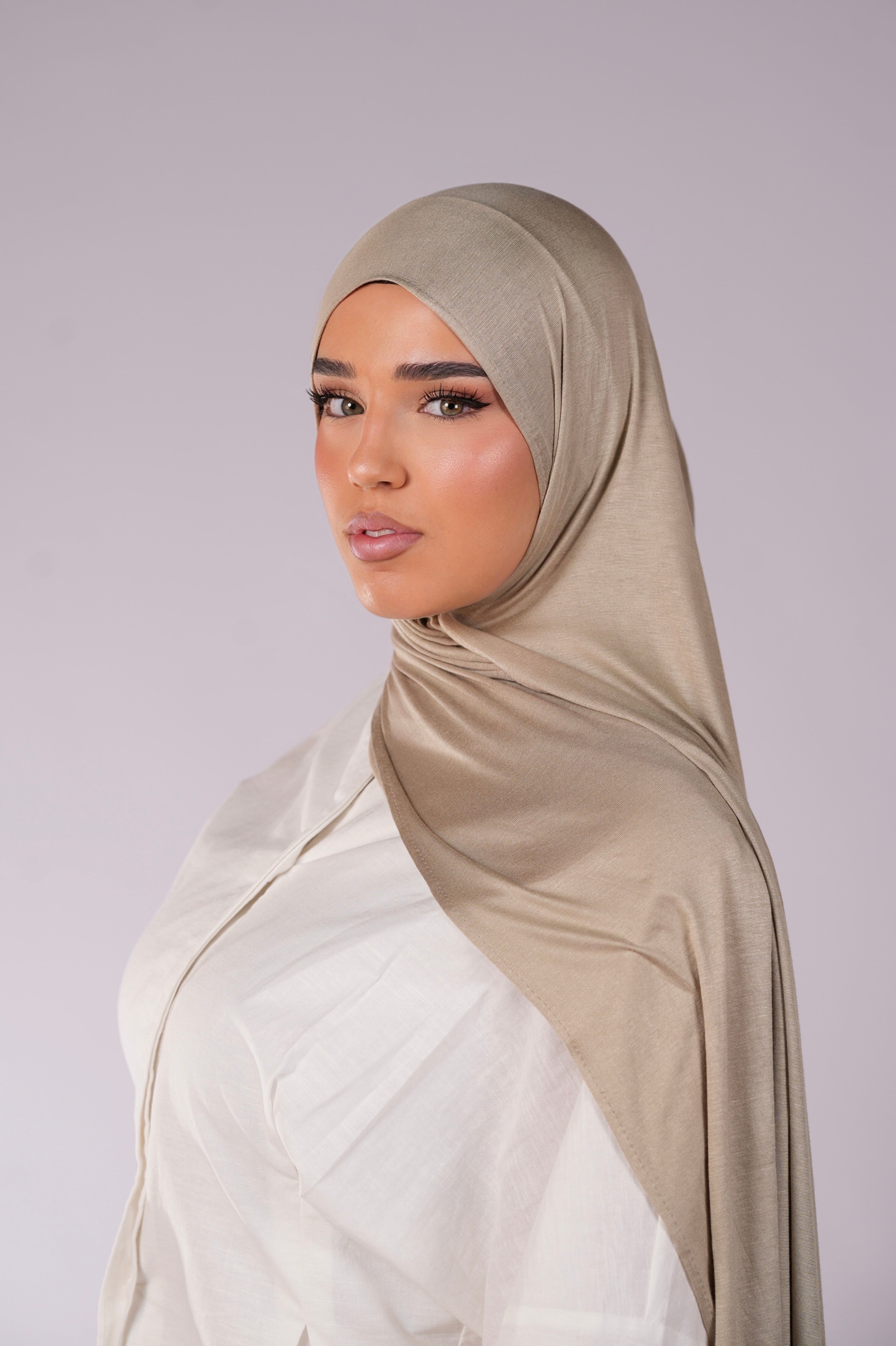 Bamboo jersey - khaki beige
