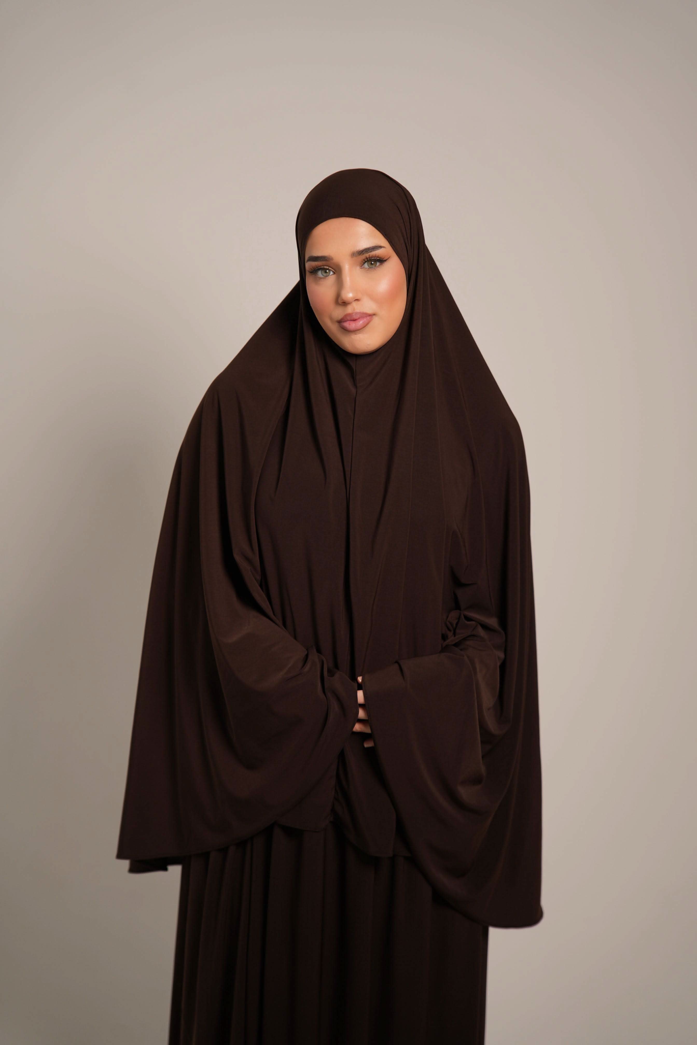 Premium Khimar Set - brown sugar - Losyana.Shop