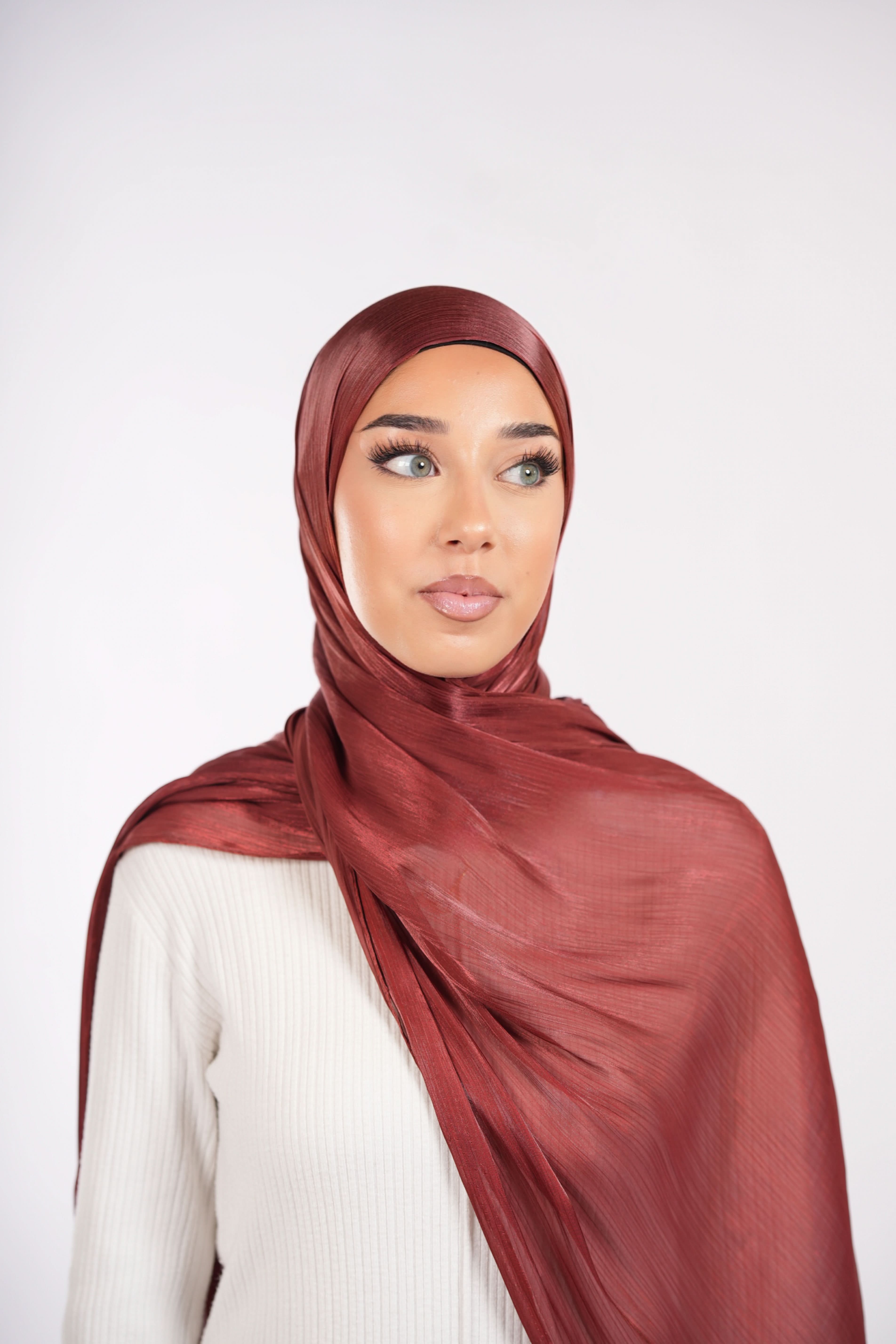 Organza Hijab - Red - Losyana.Shop