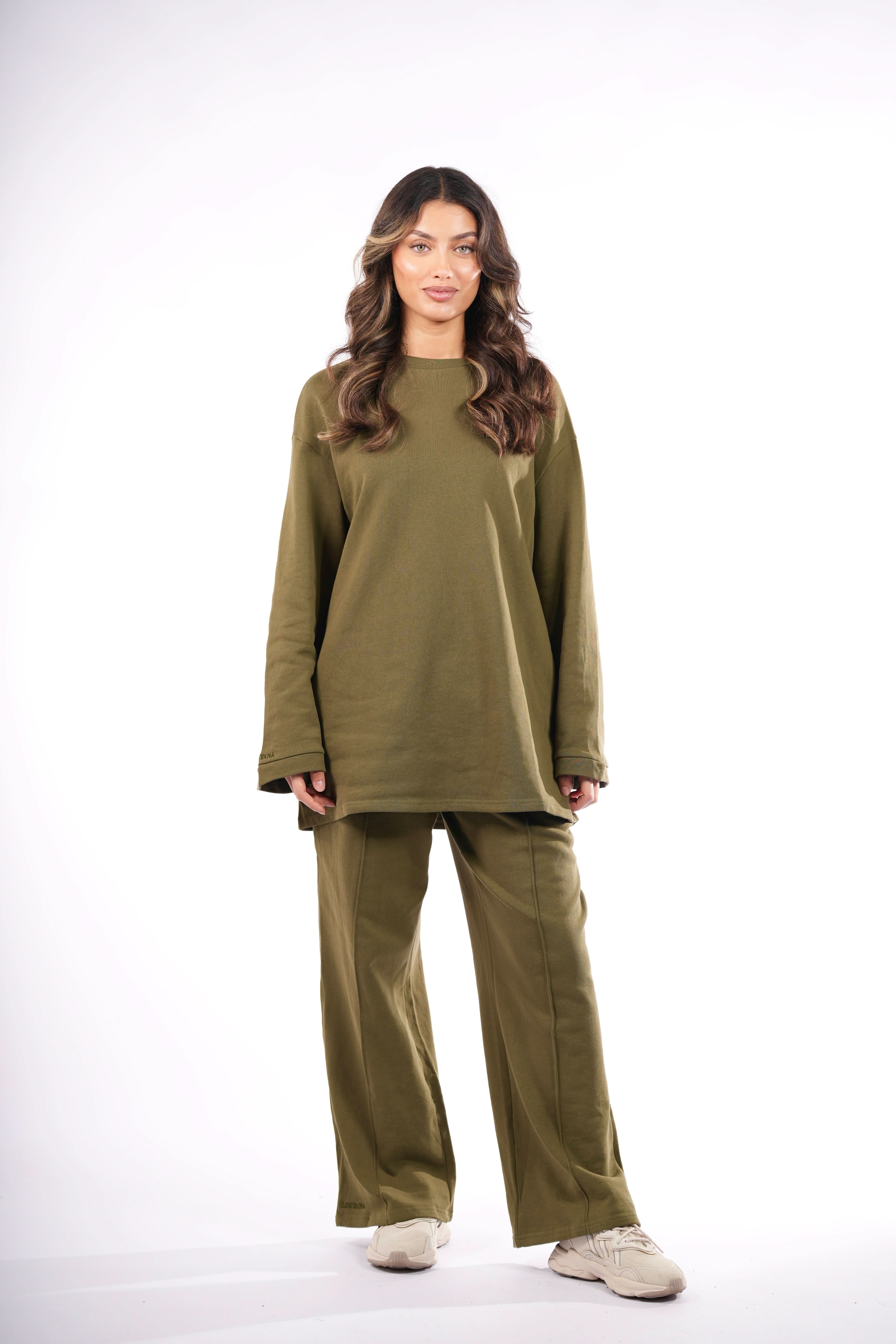 Lounge and Gym set - khaki green