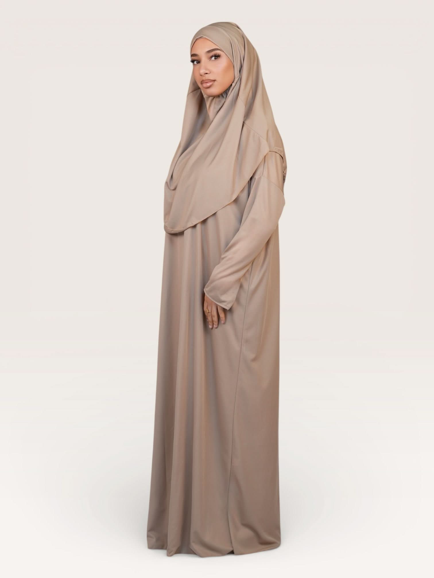 prayer dress medina - beige - Losyana.Shop