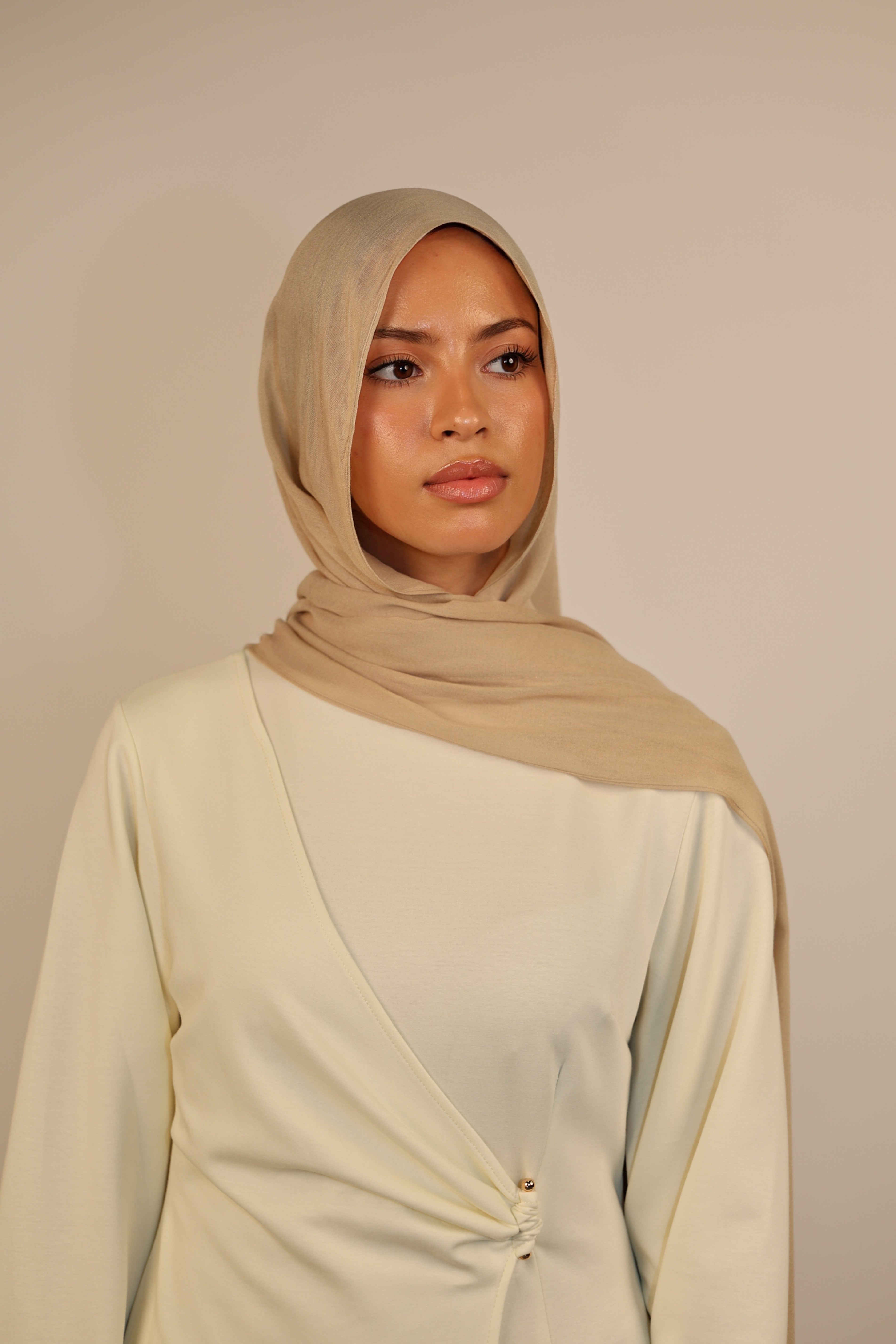 Lightweight Modal Hijab - Beige