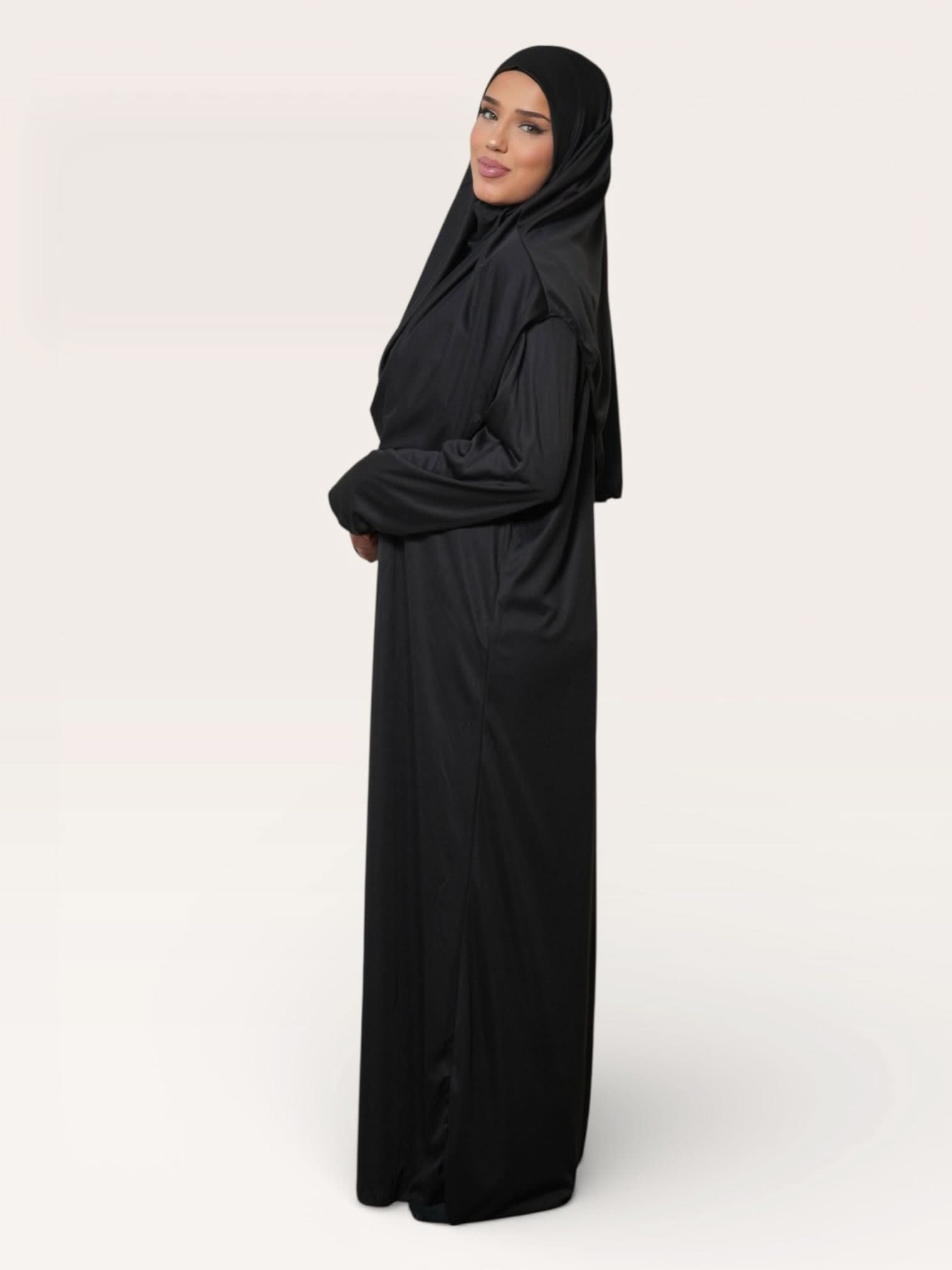prayer dress jersey - black - Losyana.Shop