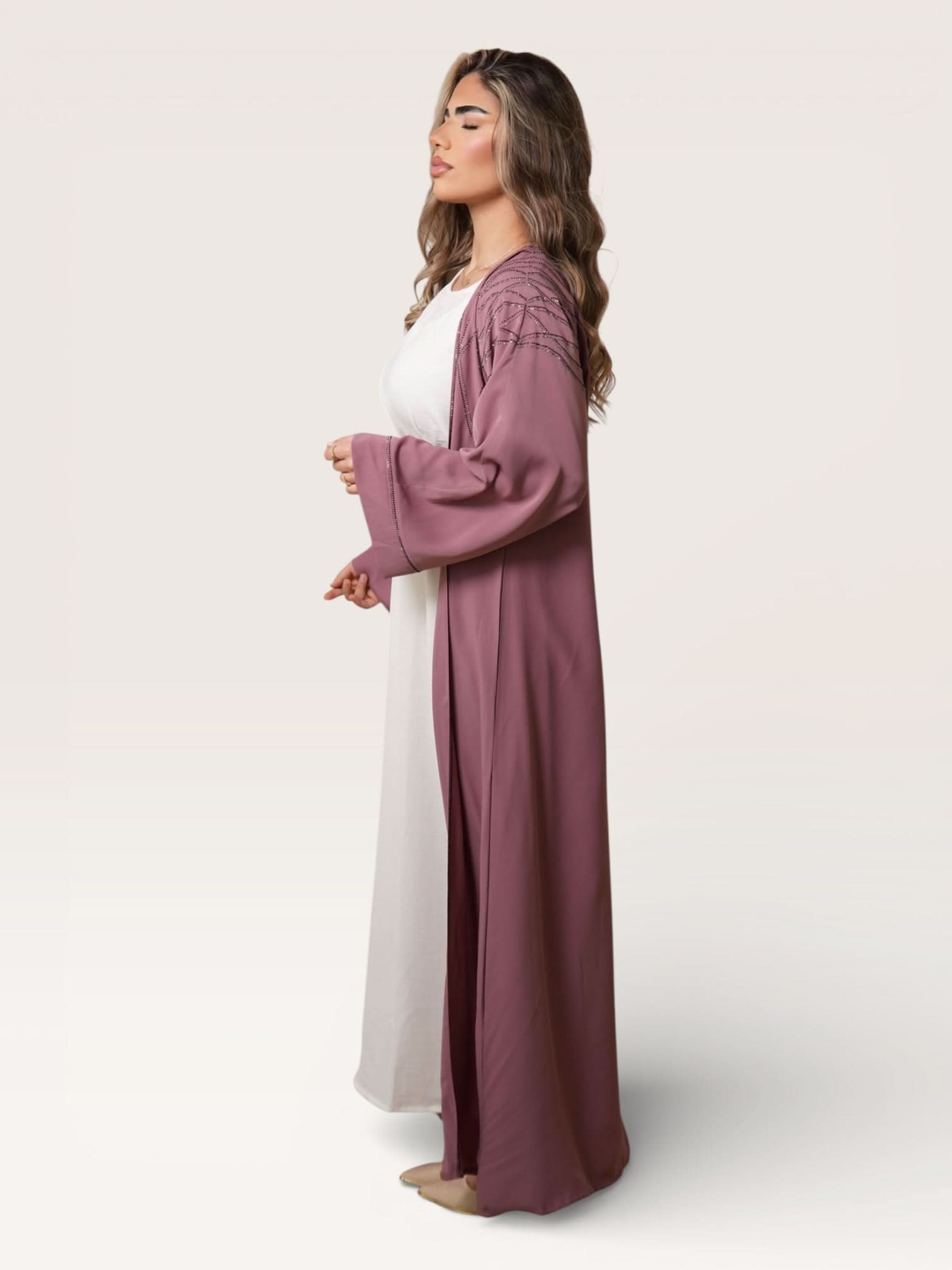 emirate abaya - pink