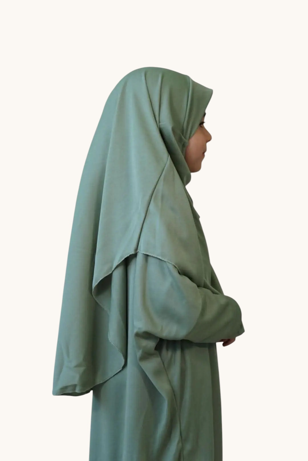 Kinder Gebetskleidung aus Jersey in Olivgrün, von Losyana.Shop, mit weicher Textur und bequemer Passform.