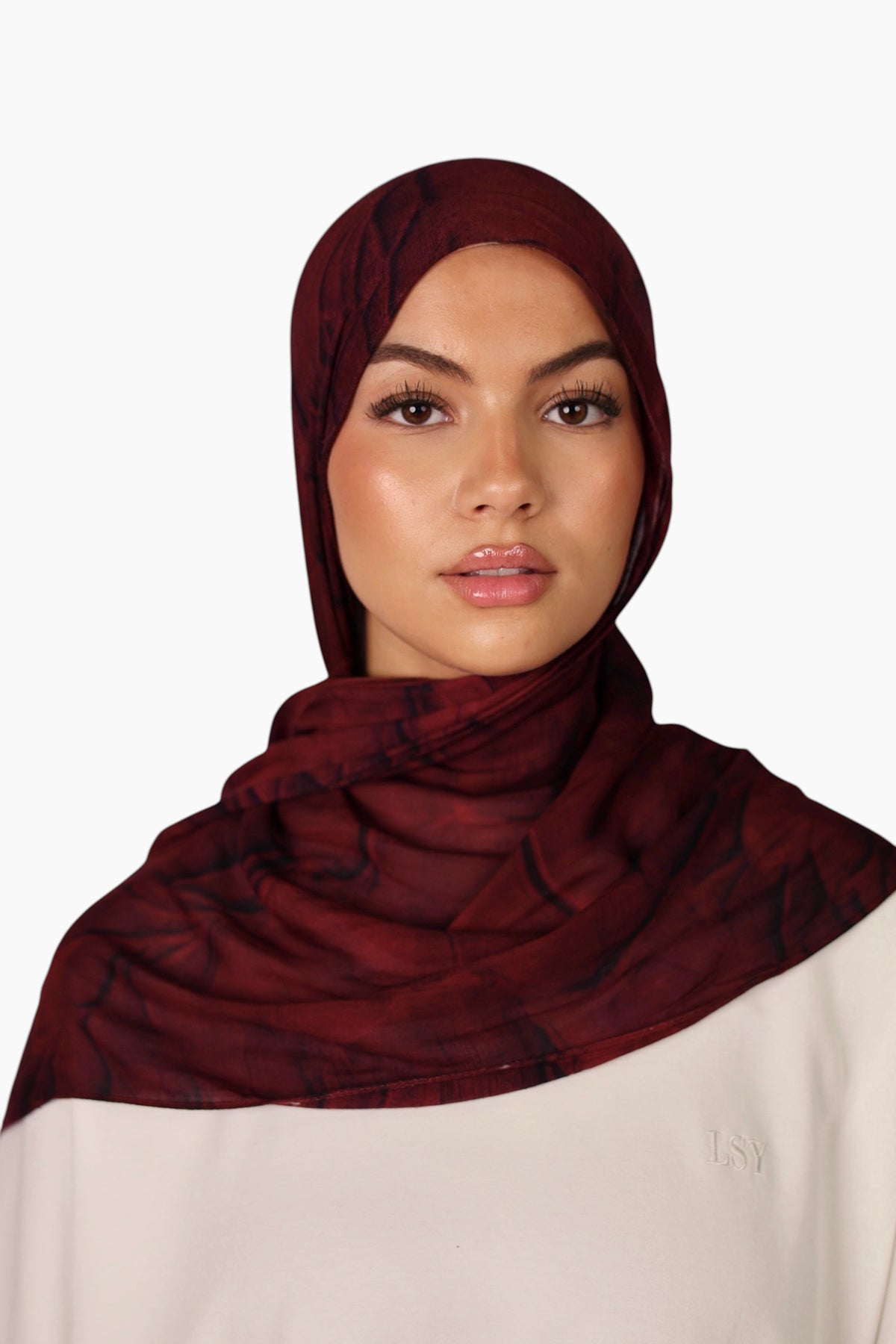 Lightweight Modal Hijab - Rouge