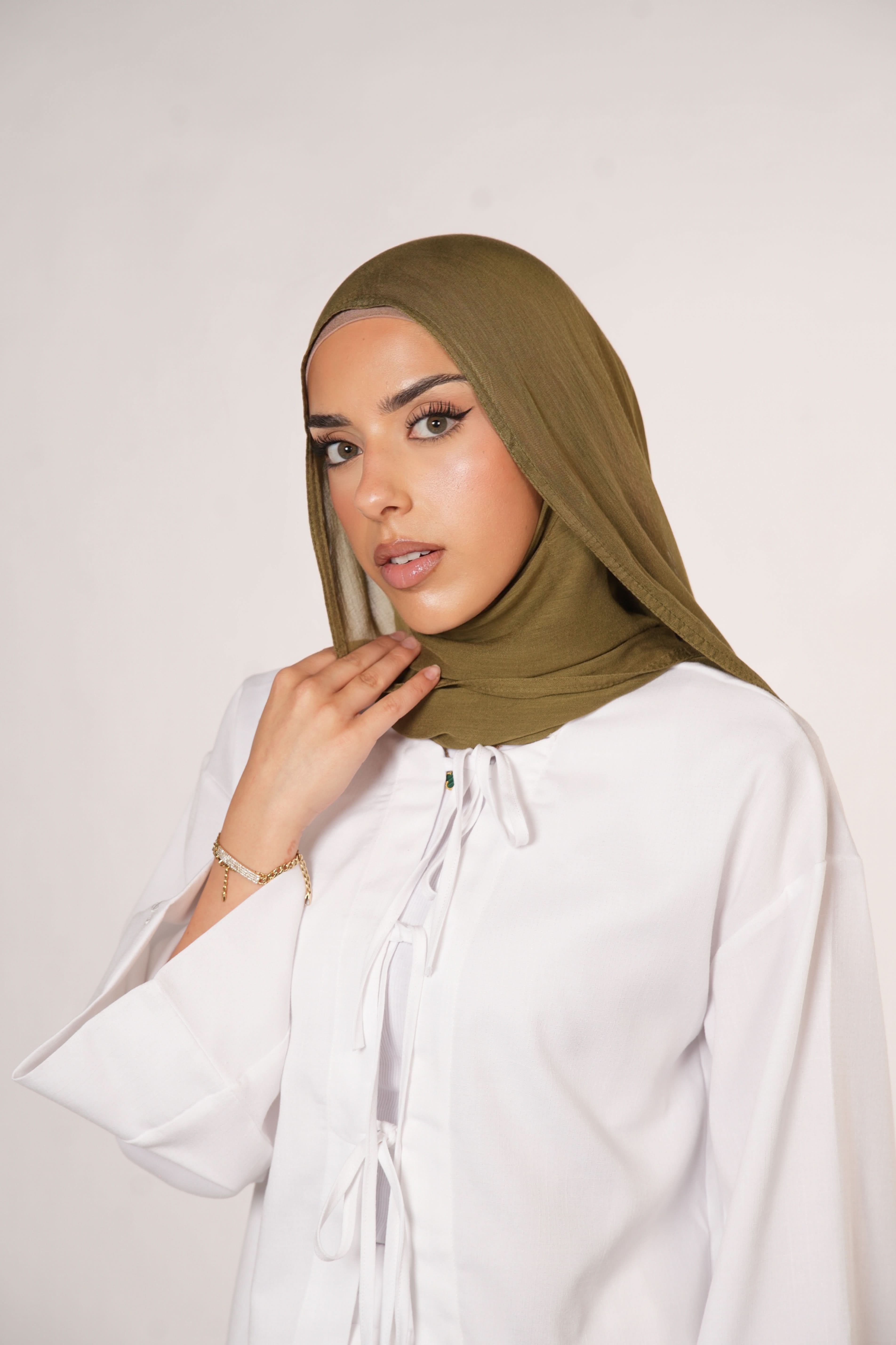 MODAL HIJAB - OLIVE - Losyana.Shop