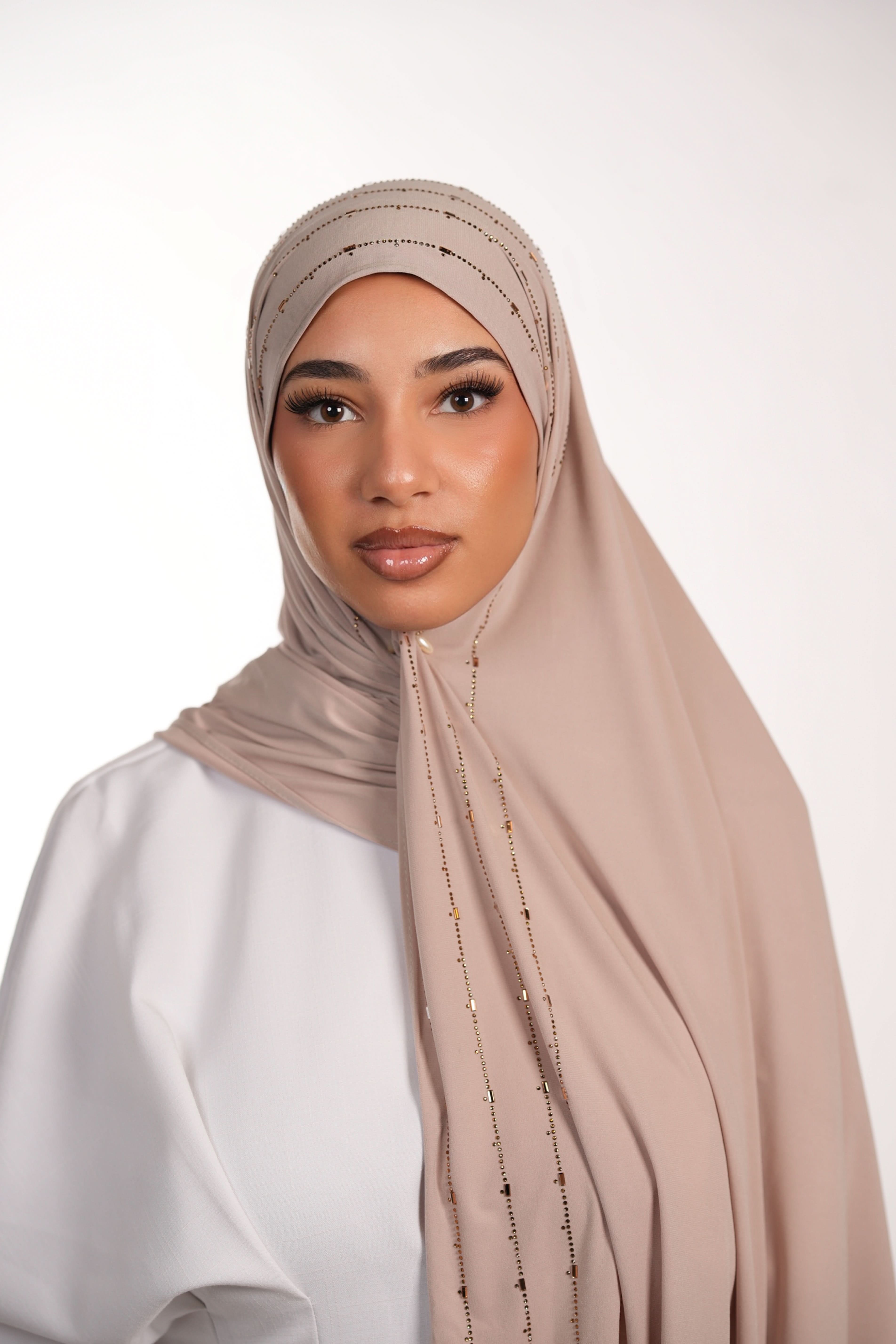 Premium Jersey Strass - nude - Losyana.Shop