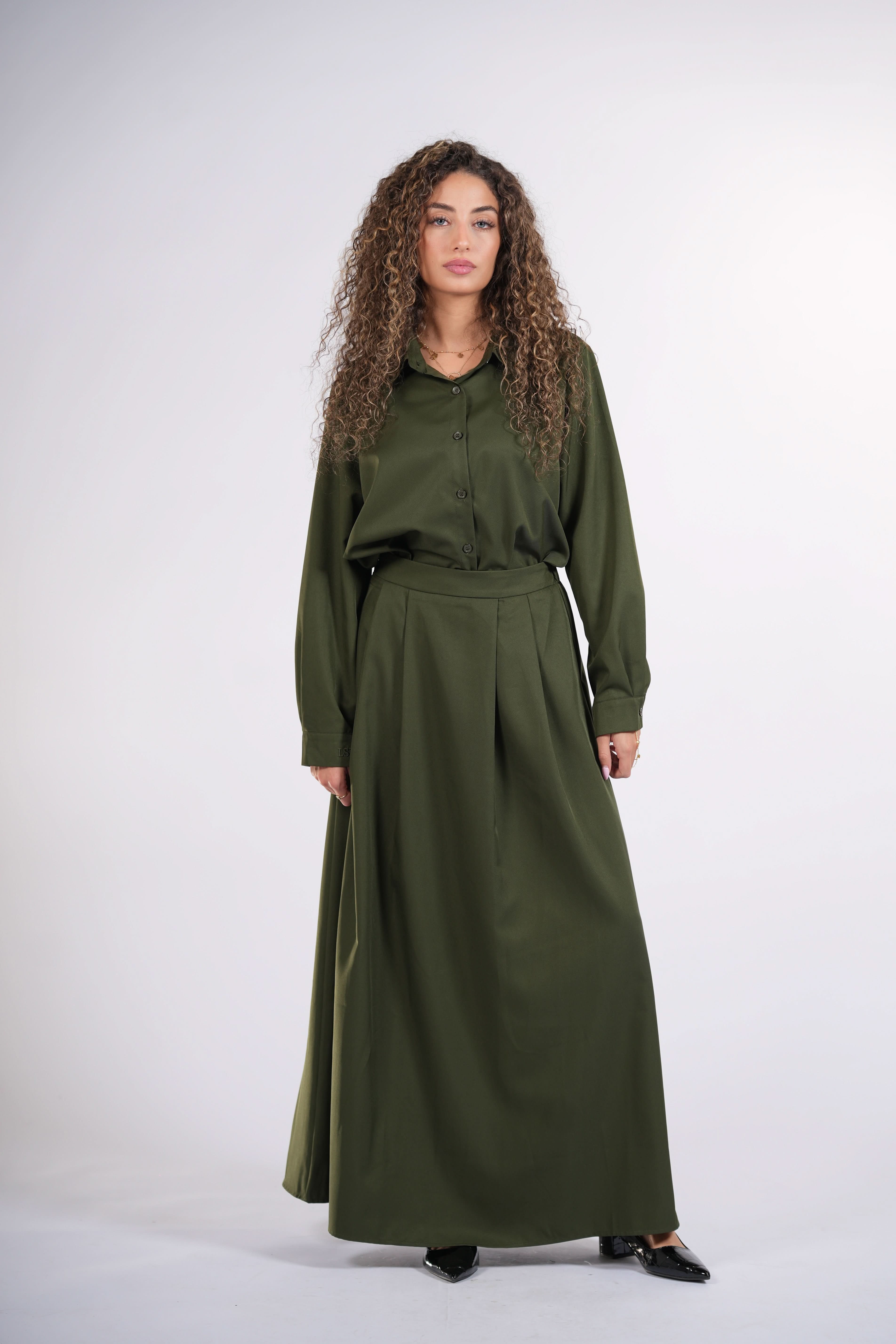timeless skirt - khaki green - Losyana.Shop