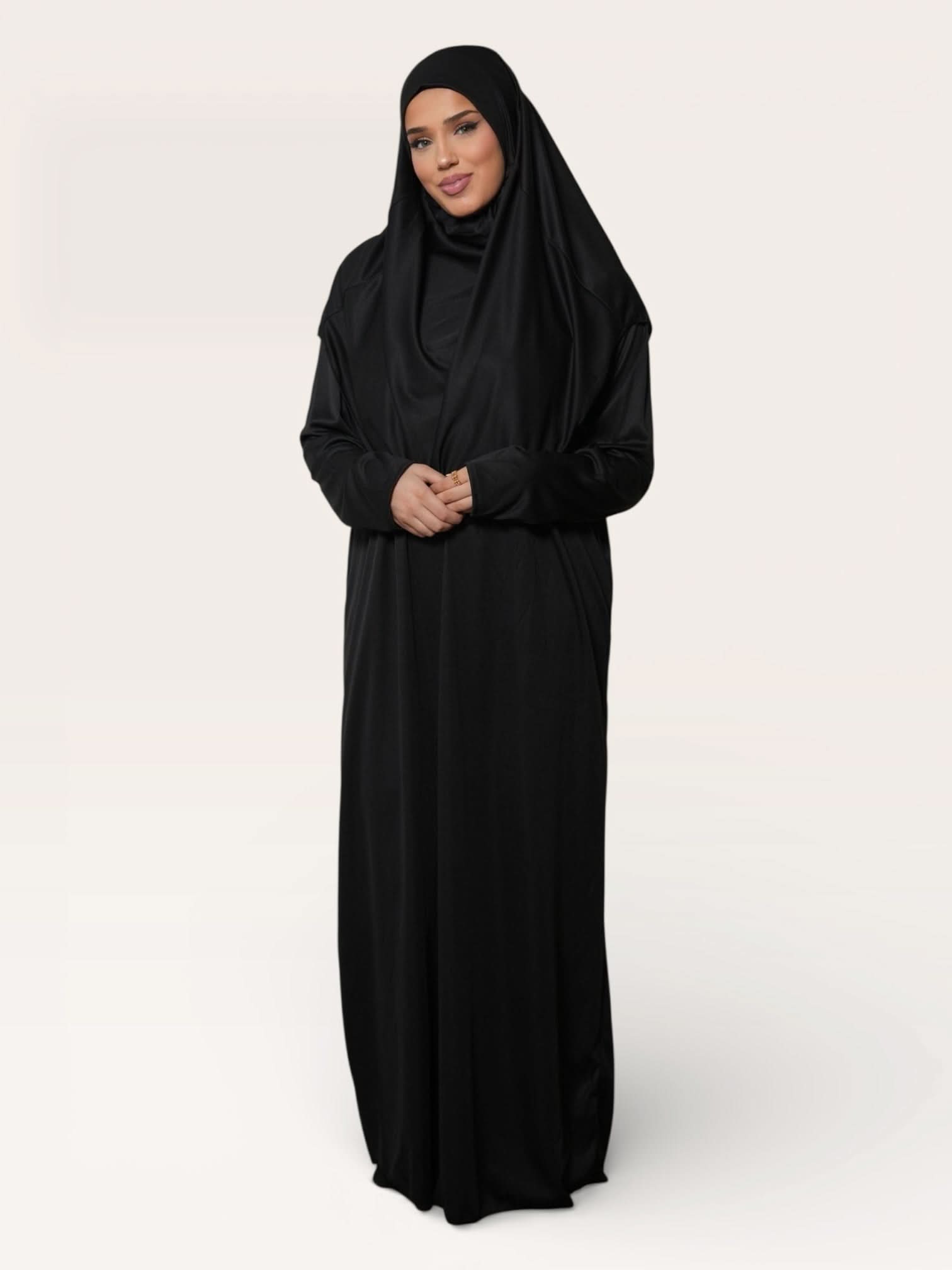 prayer dress jersey - black - Losyana.Shop