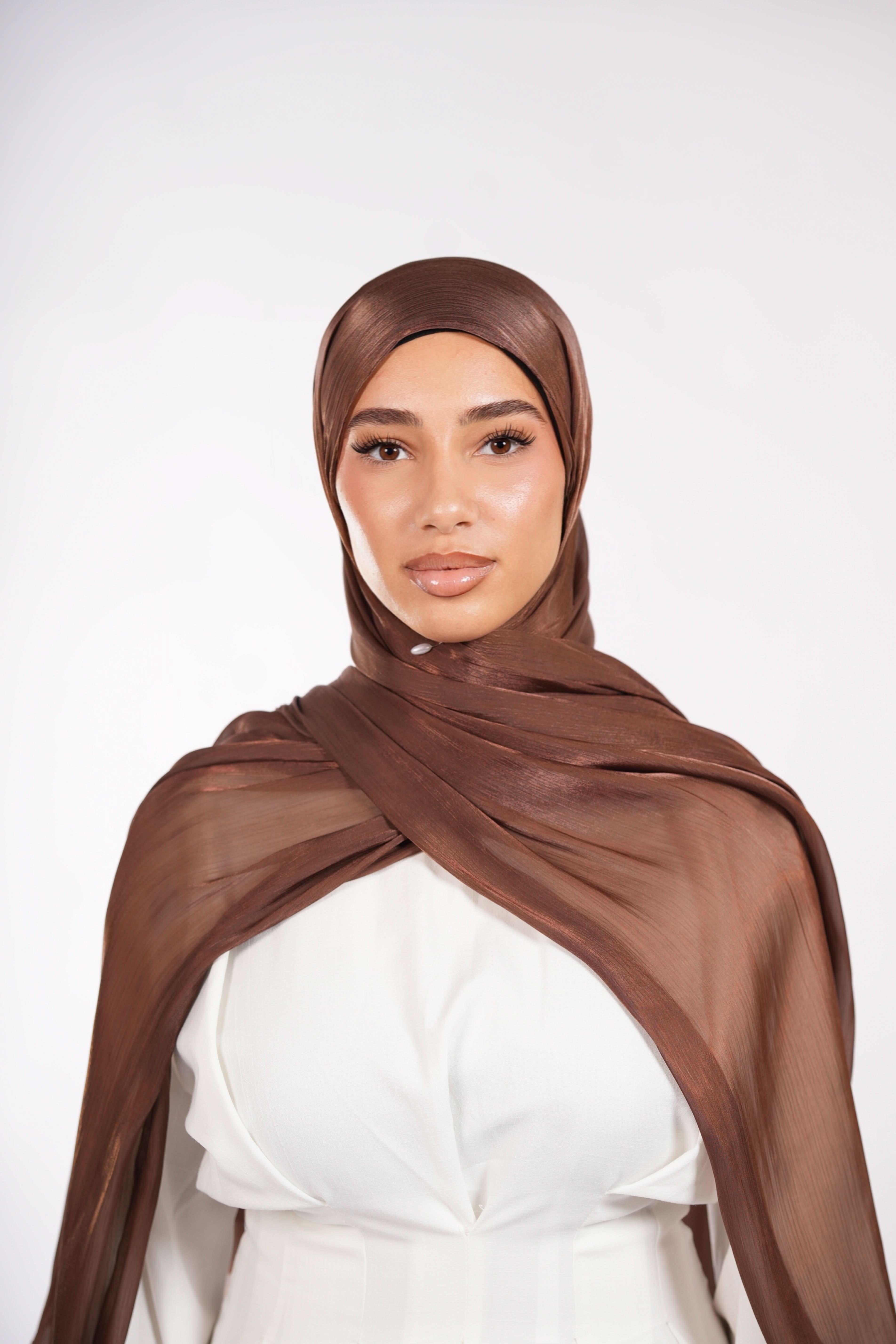 Organza Hijab - Brownie - Losyana.Shop
