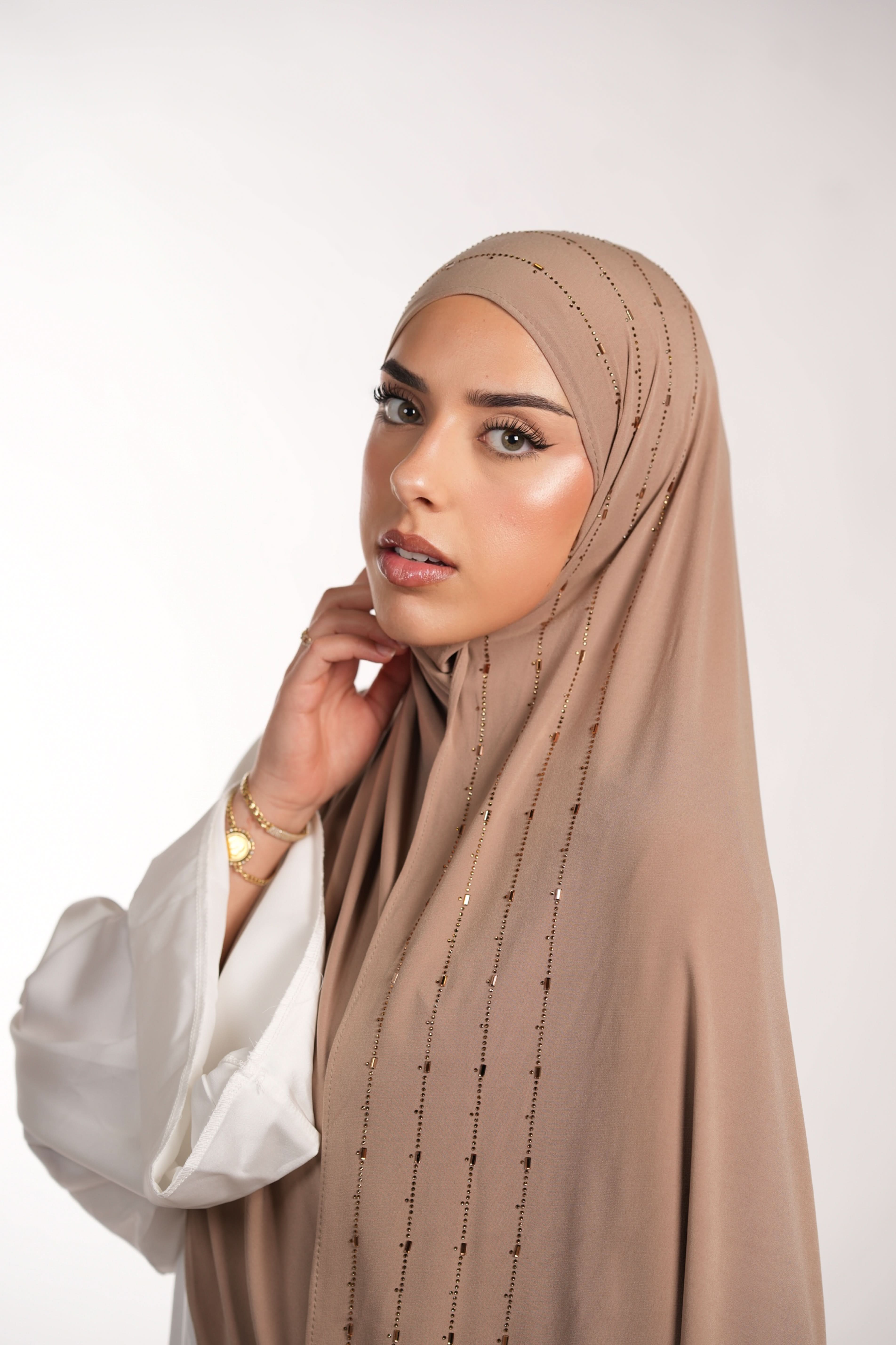 Premium Jersey Strass - sahara - Losyana.Shop