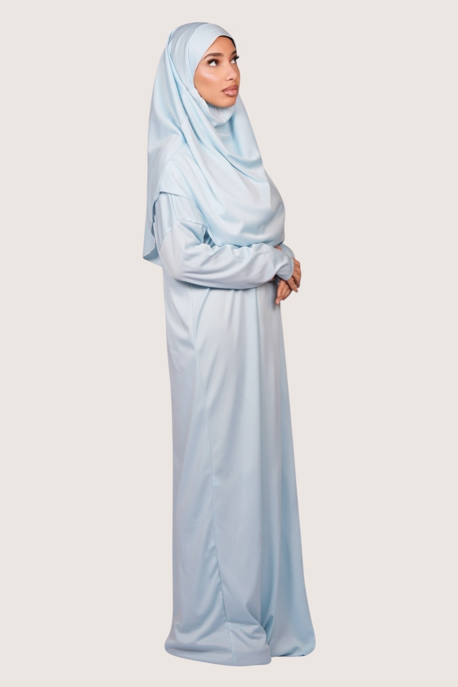 prayer dress jersey - baby blue