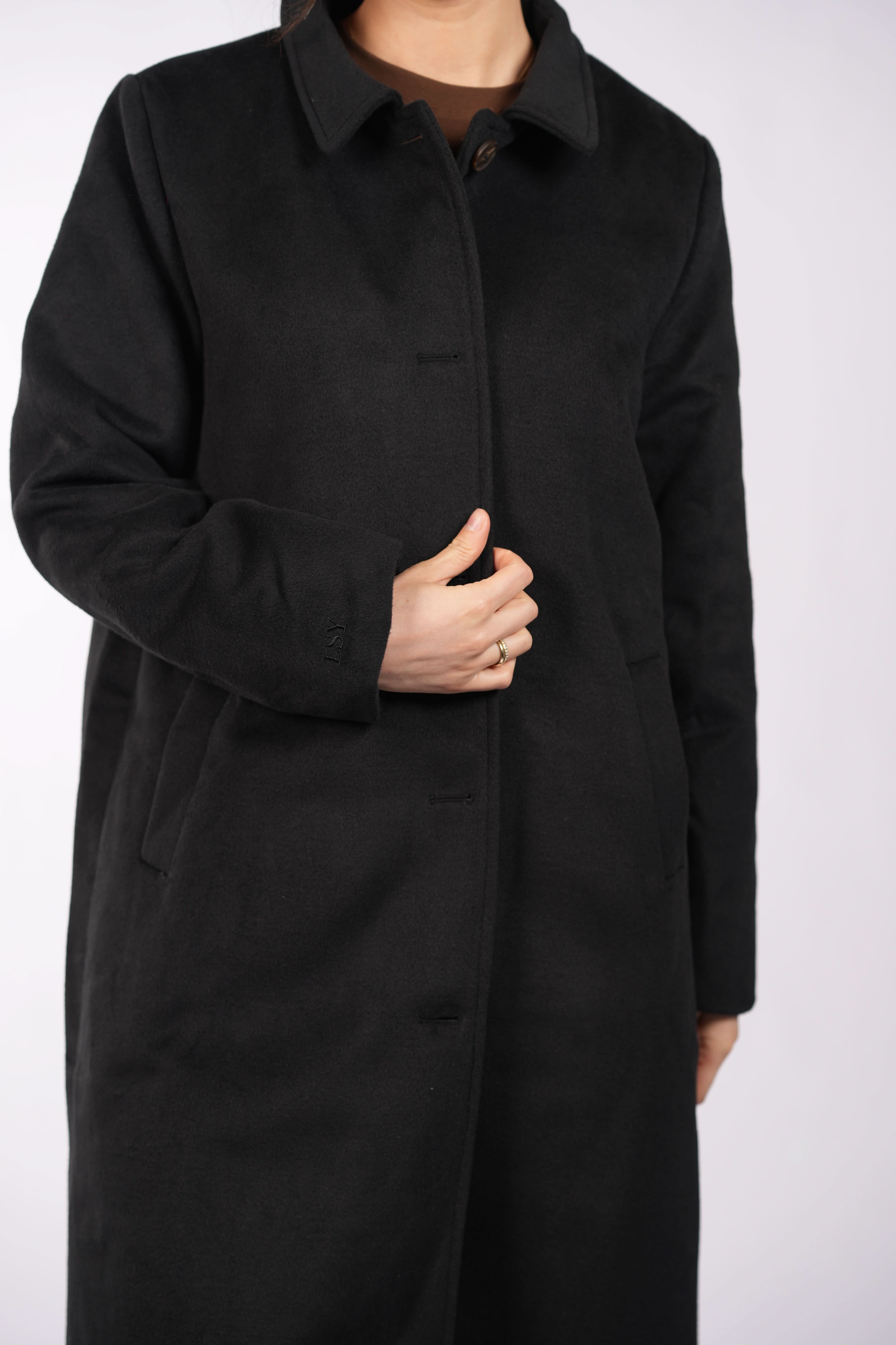 the vienna coat - black