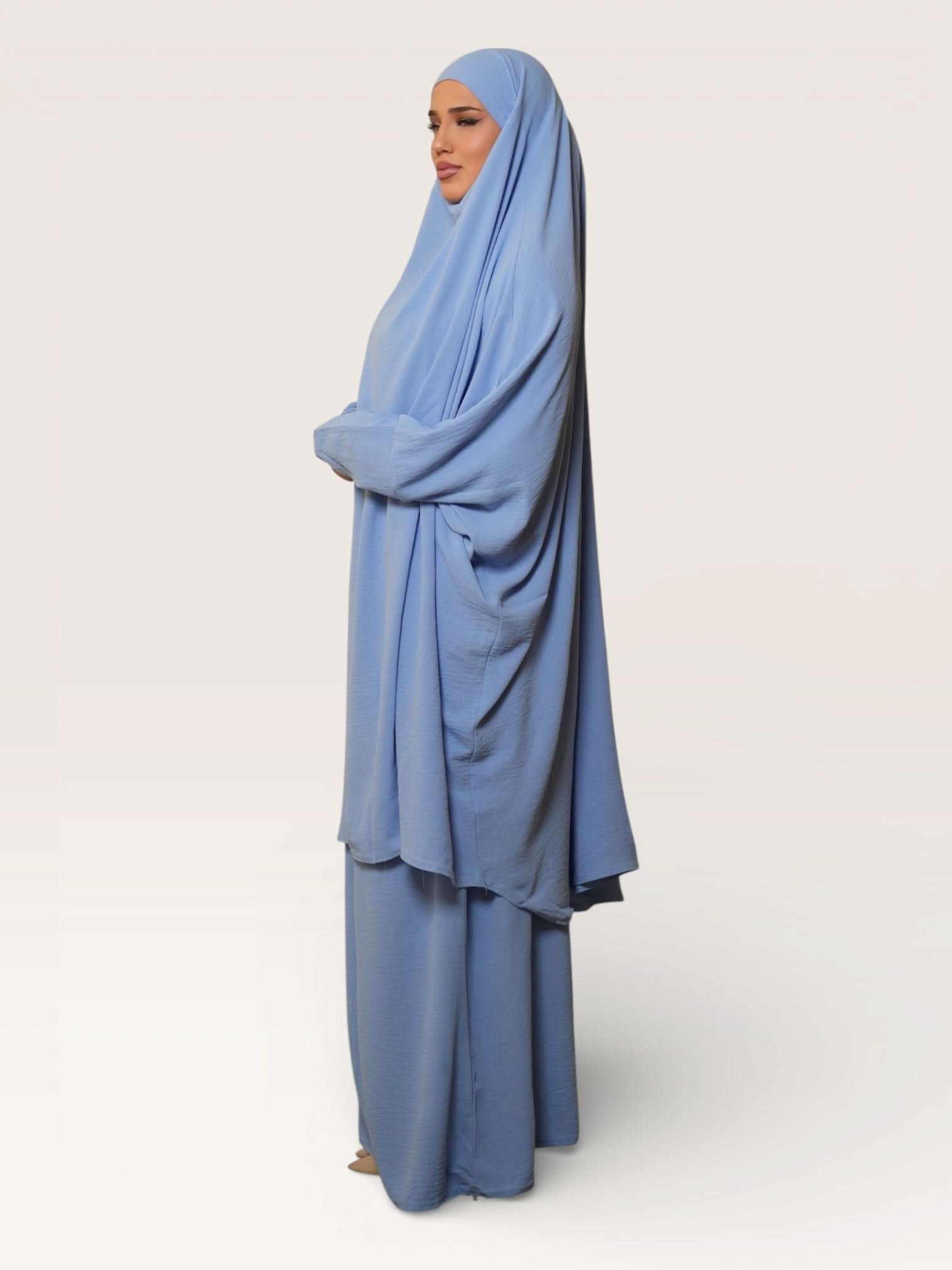 jazz jilbab - baby blue - Losyana.Shop