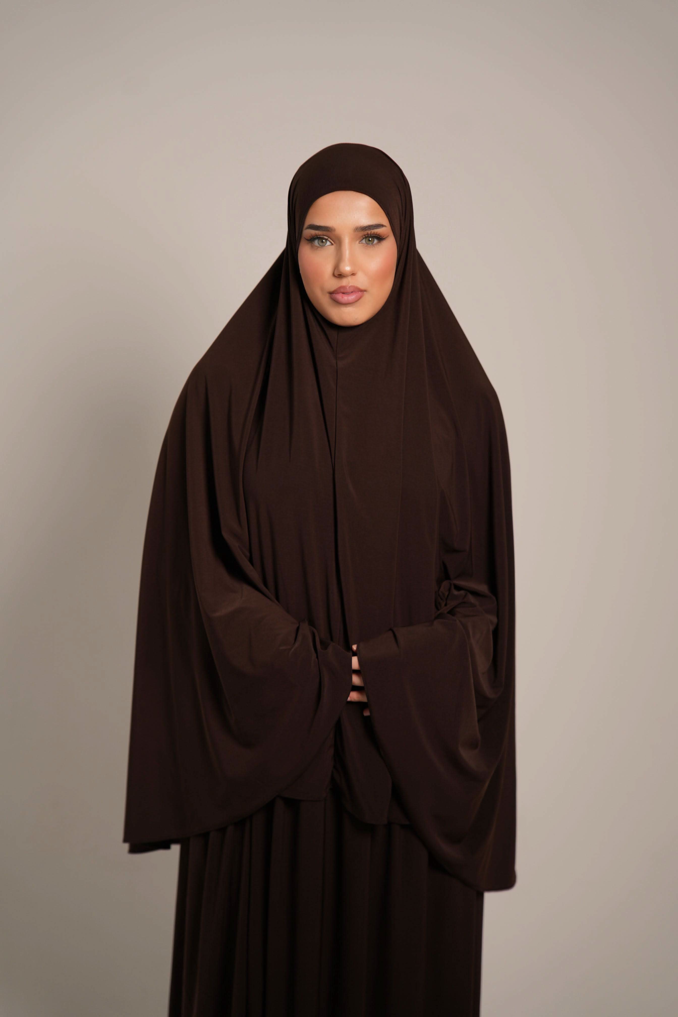 Premium Khimar Set - brown sugar - Losyana.Shop