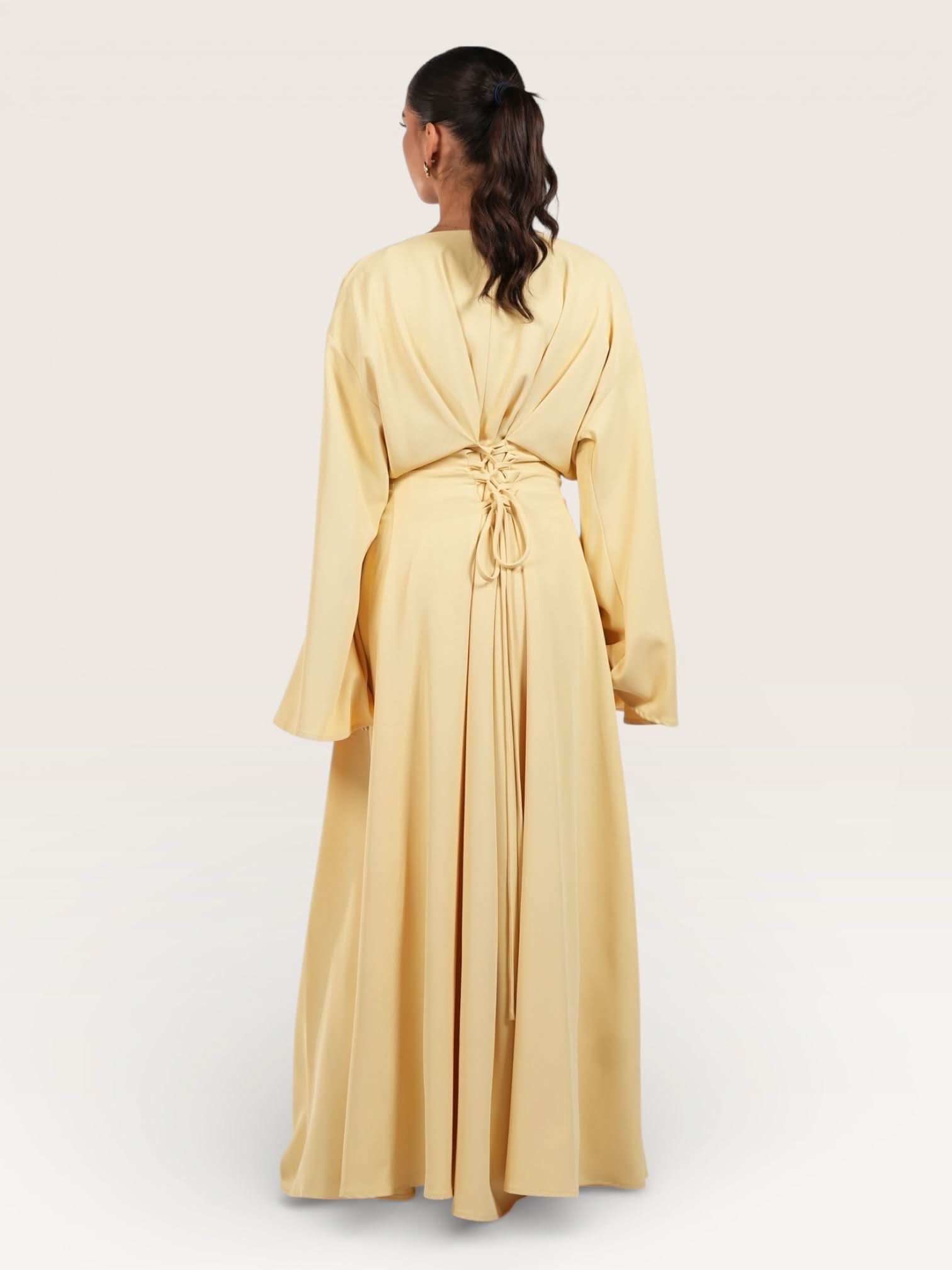 the corset dress - butter yellow - Losyana.Shop